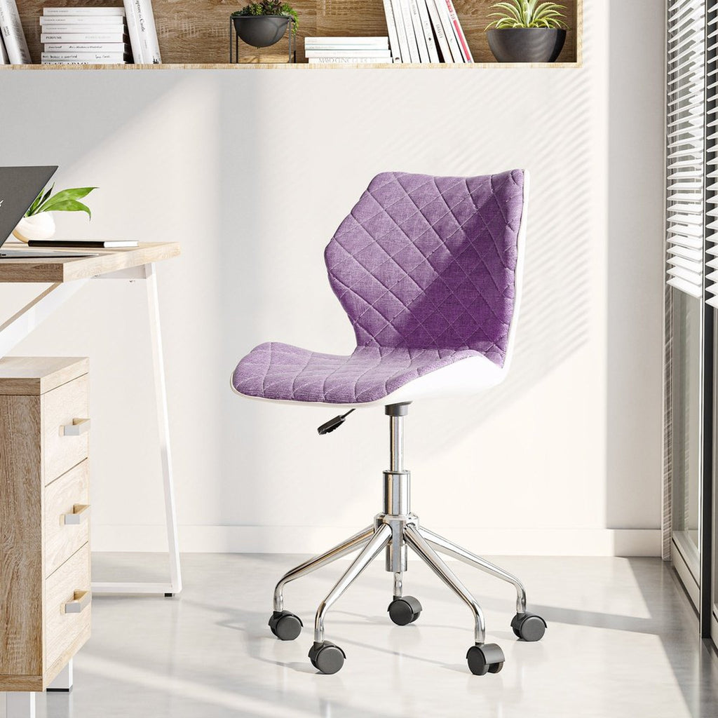 Techni Mobili Modern Height Adjustable Office Task Chair, Purple Techni Mobili Chairs