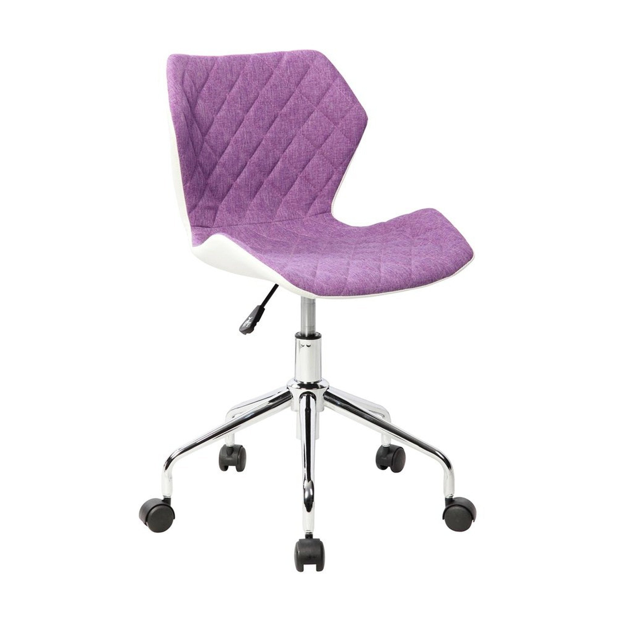 Techni Mobili Modern Height Adjustable Office Task Chair, Purple Techni Mobili Chairs