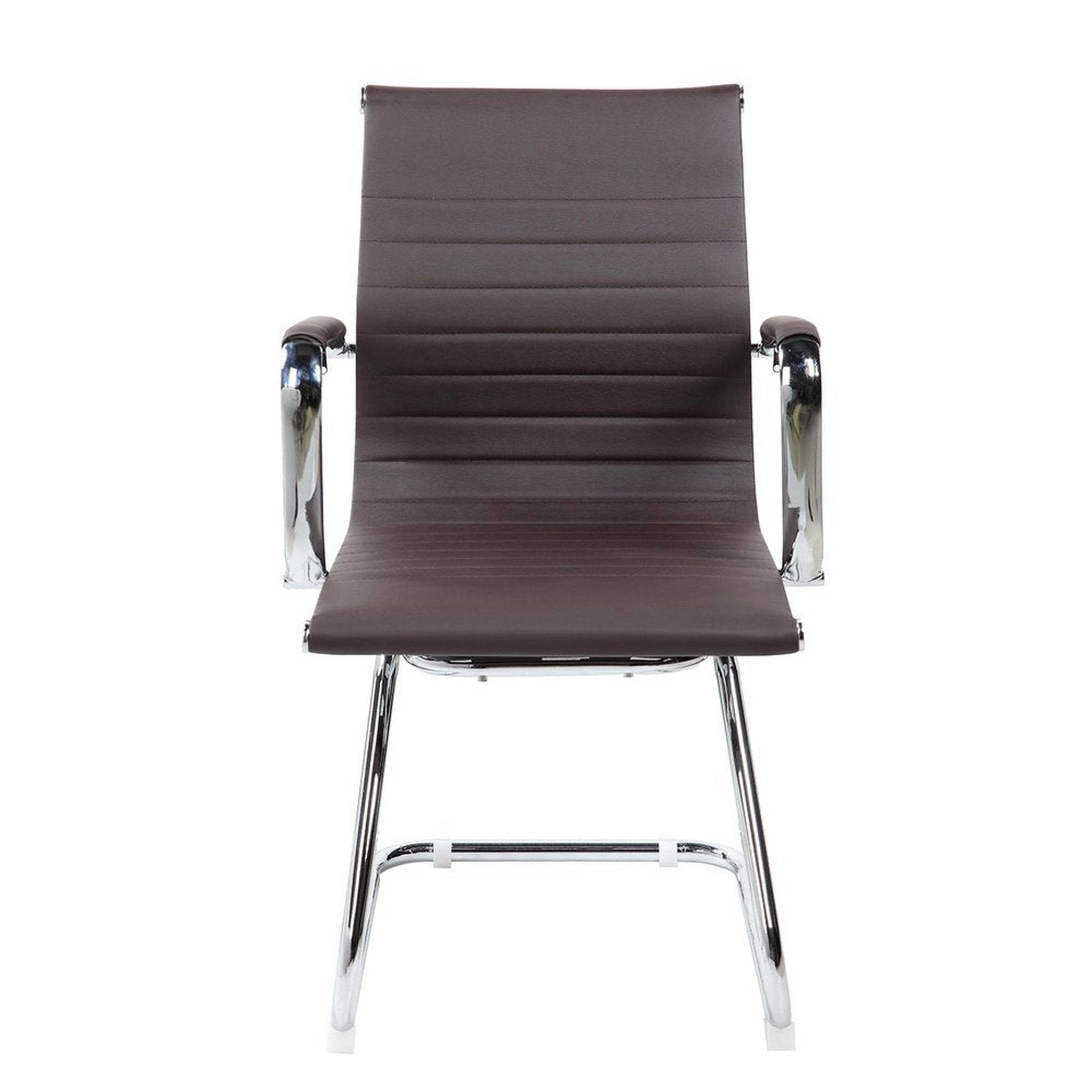Techni Mobili Modern Medium Back Executive Office Chair, Chocolate Techni Mobili Chairs