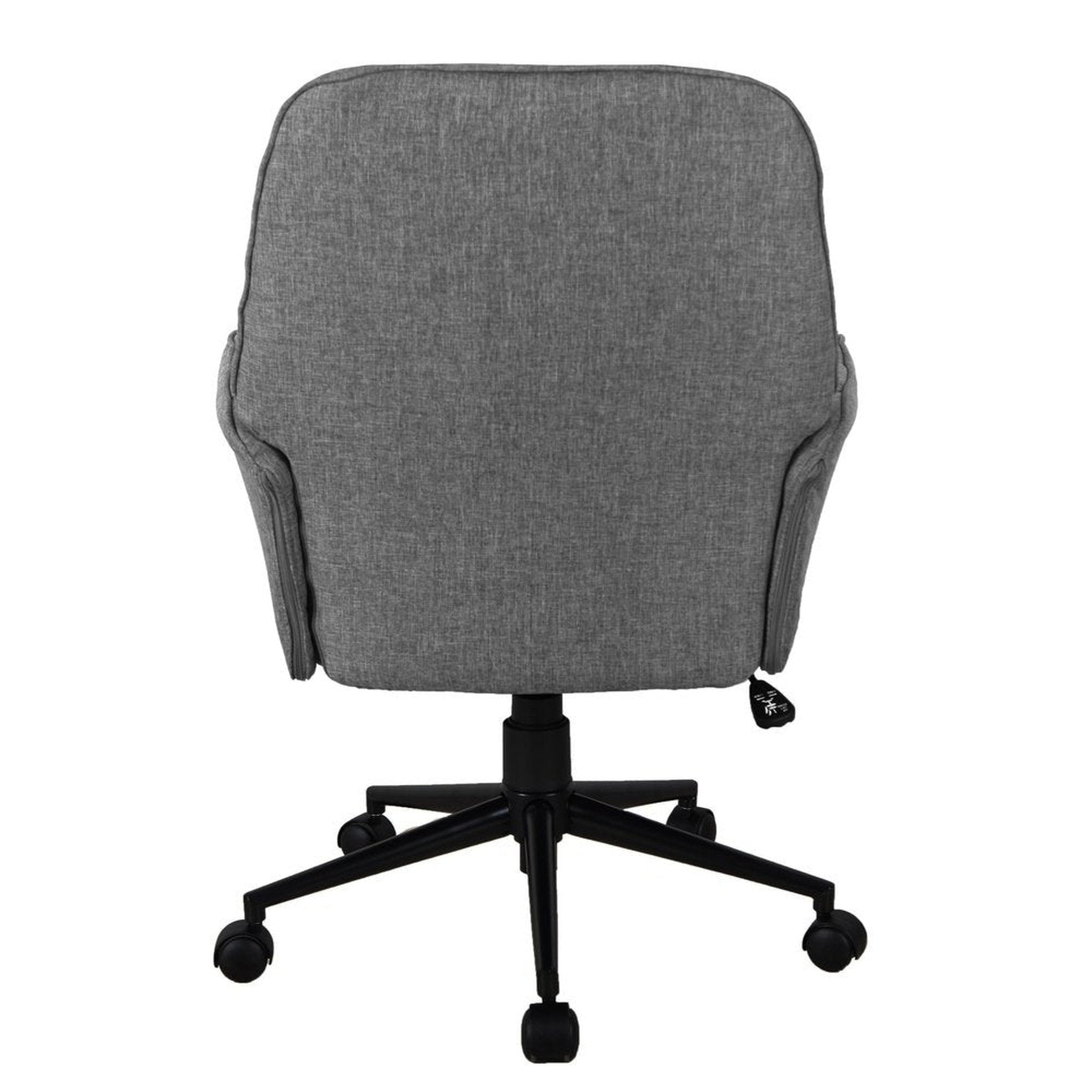 Techni Mobili Modern Upholstered Tufted Office Chair with Arms, Grey Techni Mobili Chairs