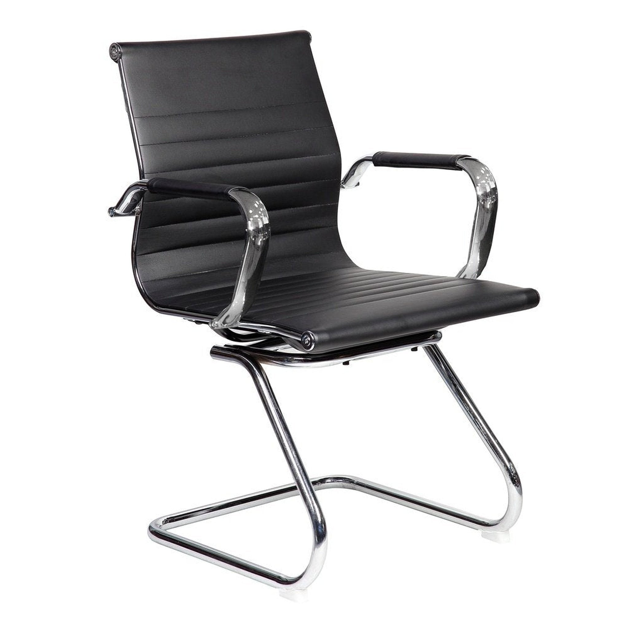 Techni Mobili Modern Visitor Office Chair, Black Techni Mobili Chairs