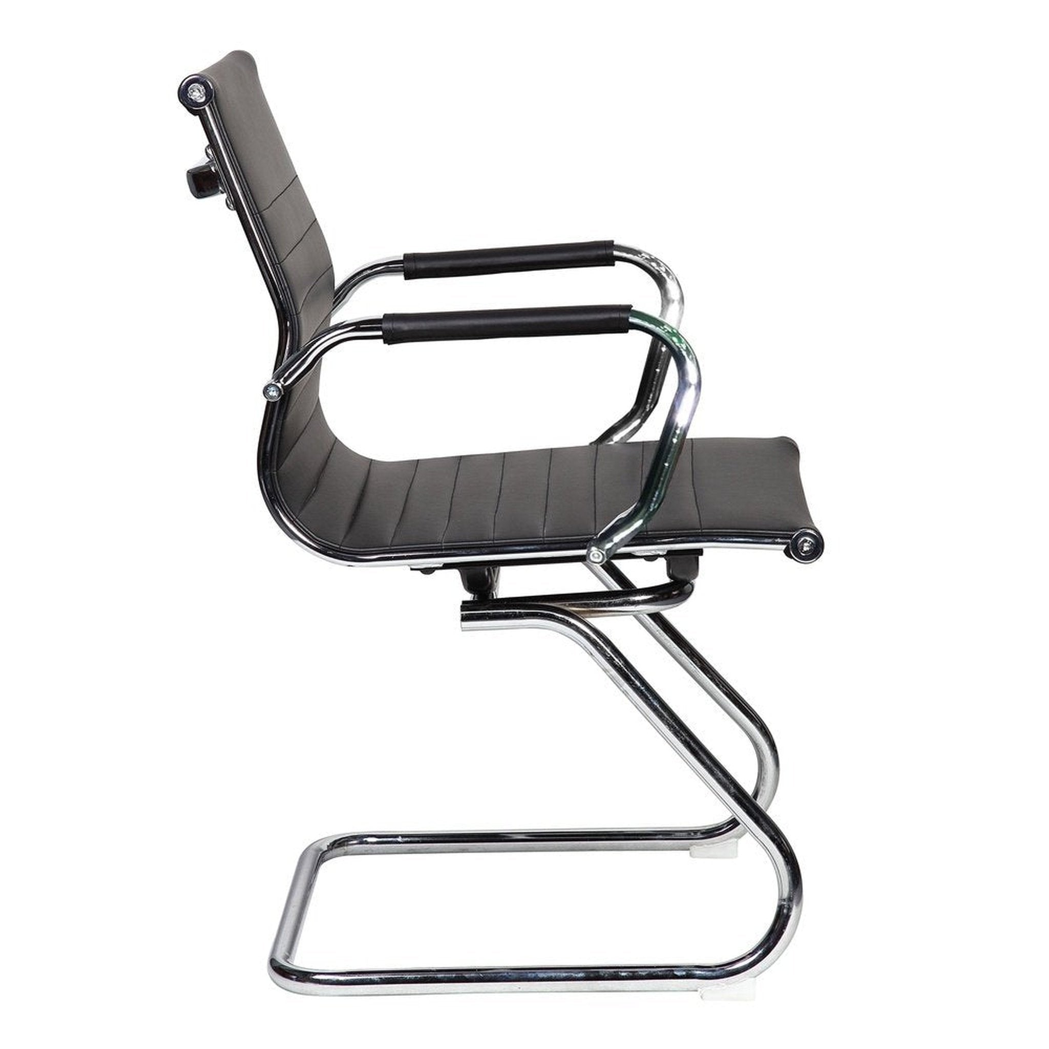 Techni Mobili Modern Visitor Office Chair, Black Techni Mobili Chairs