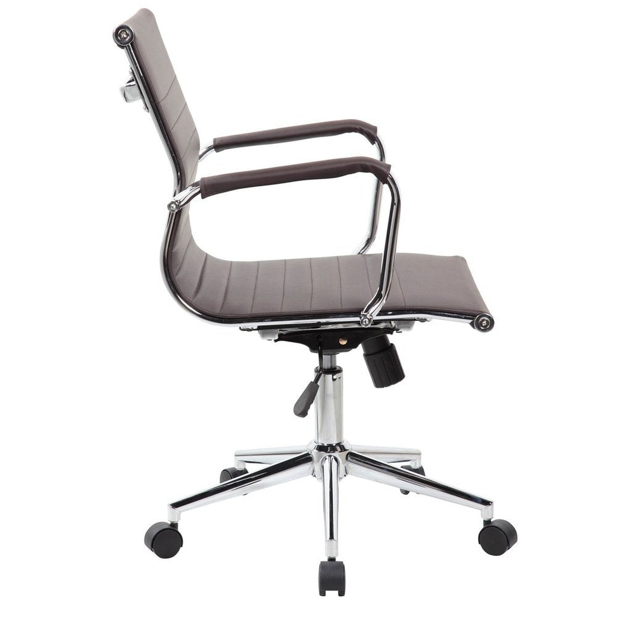 Techni Mobili Modern Visitor Office Chair, Chocolate Techni Mobili Chairs