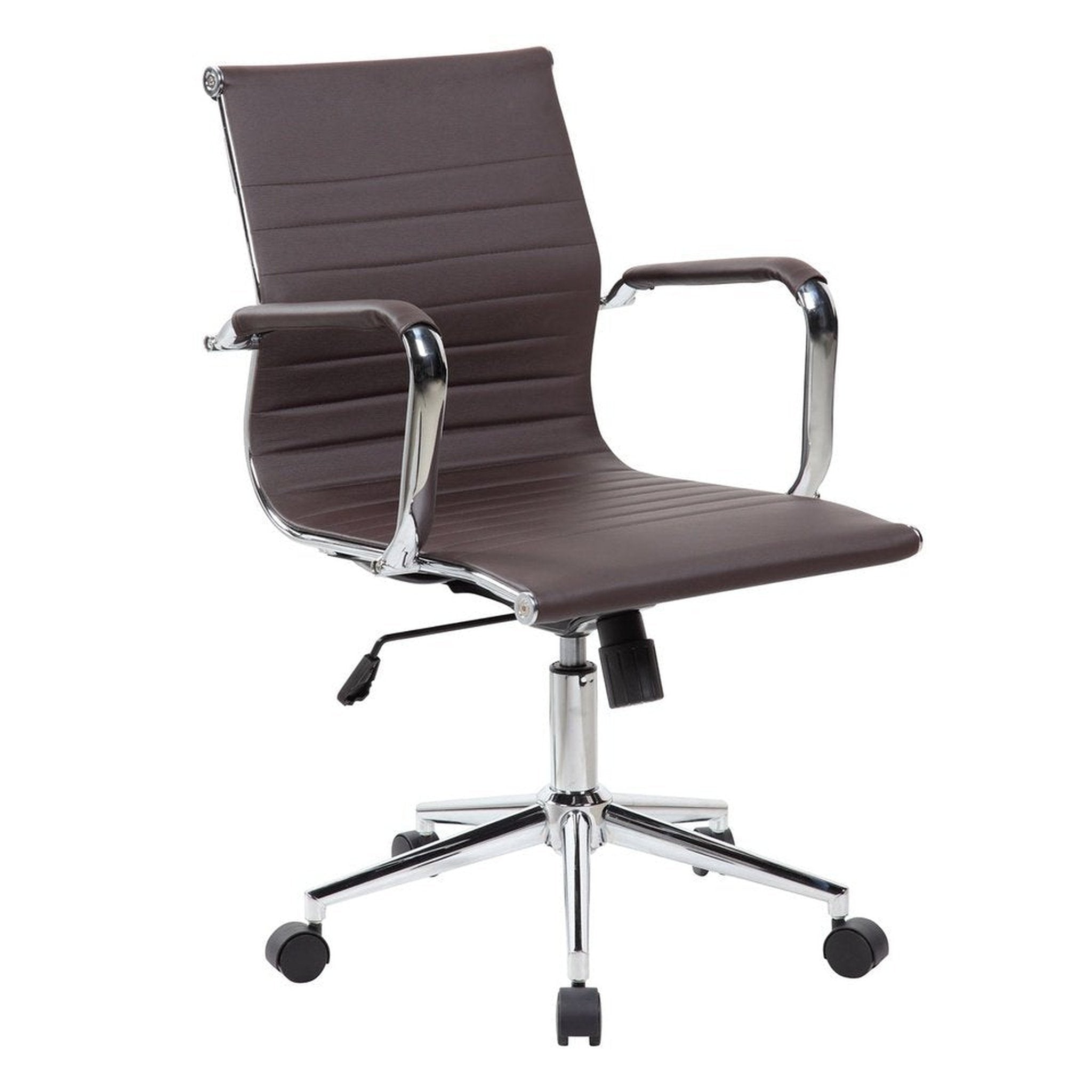 Techni Mobili Modern Visitor Office Chair, Chocolate Techni Mobili Chairs