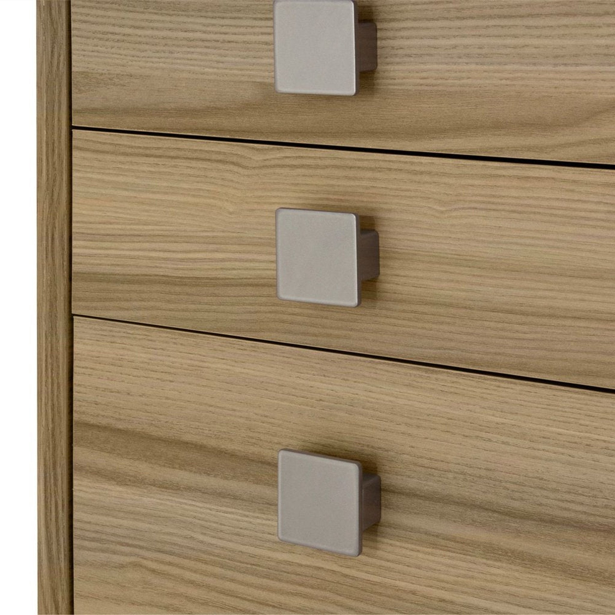 Techni Mobili Oak Computer Desk with Storage Techni Mobili Desks