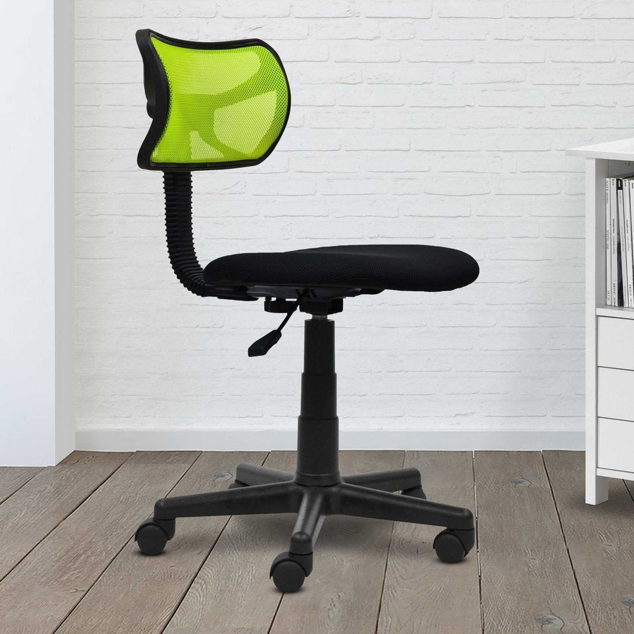 Techni Mobili Student Mesh Task Office Chair, Lime Techni Mobili Chairs