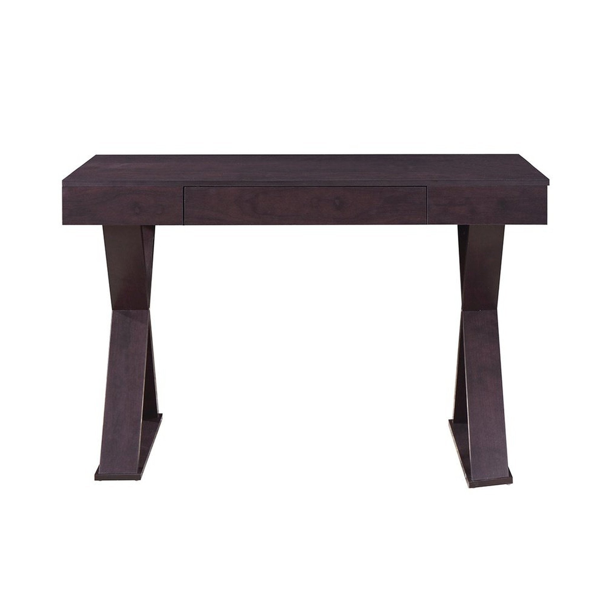 Techni Mobili Trendy Writing Desk with Drawer, Espresso Techni Mobili Desks