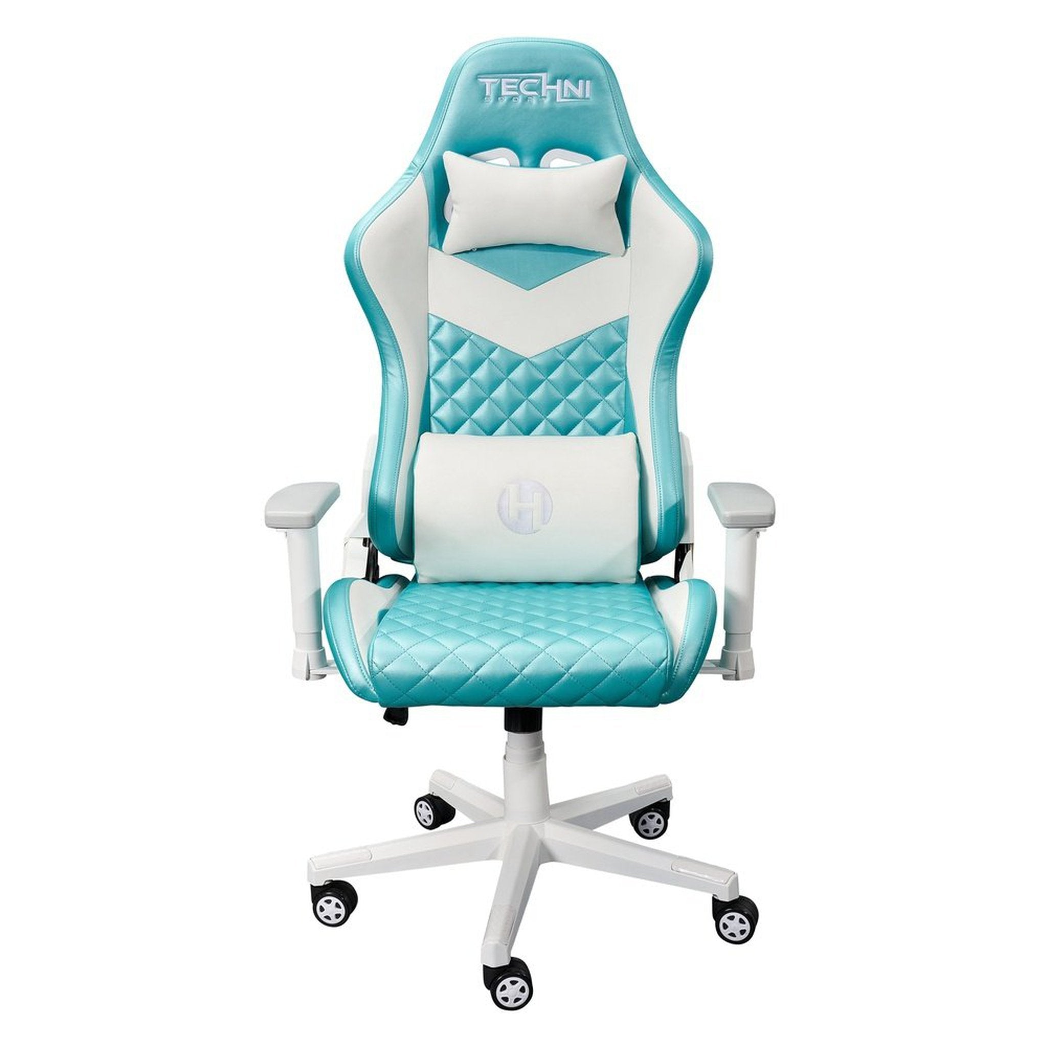 Techni Sport TS63C Aqua LUXX Series Gaming Chair High Back Ergonomic Techni Sport Gaming Chairs