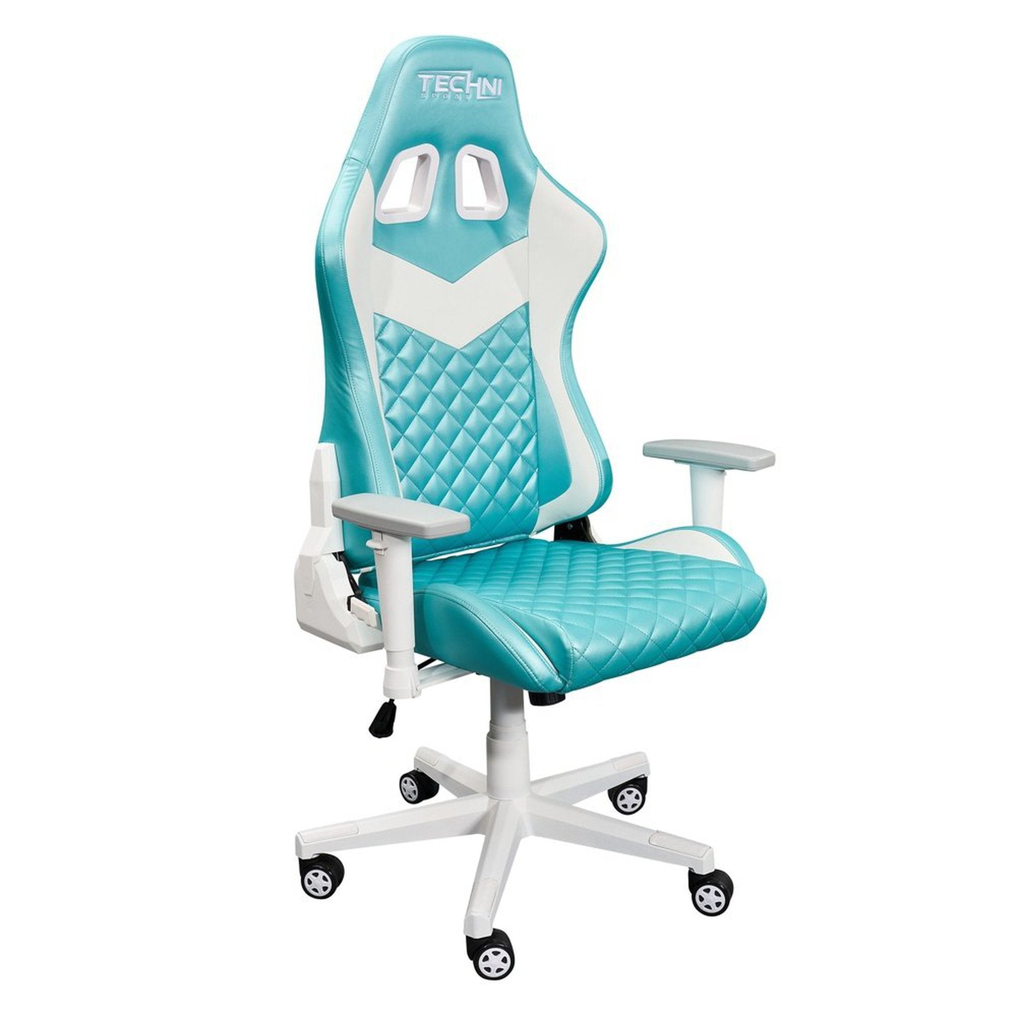 Techni Sport TS63C Aqua LUXX Series Gaming Chair High Back Ergonomic Techni Sport Gaming Chairs
