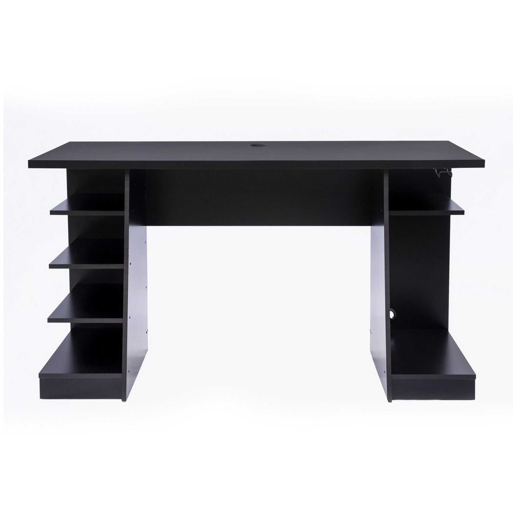 Techni Sport Jango Gaming Desk with Storage, Black Techni Sport Gaming Desk