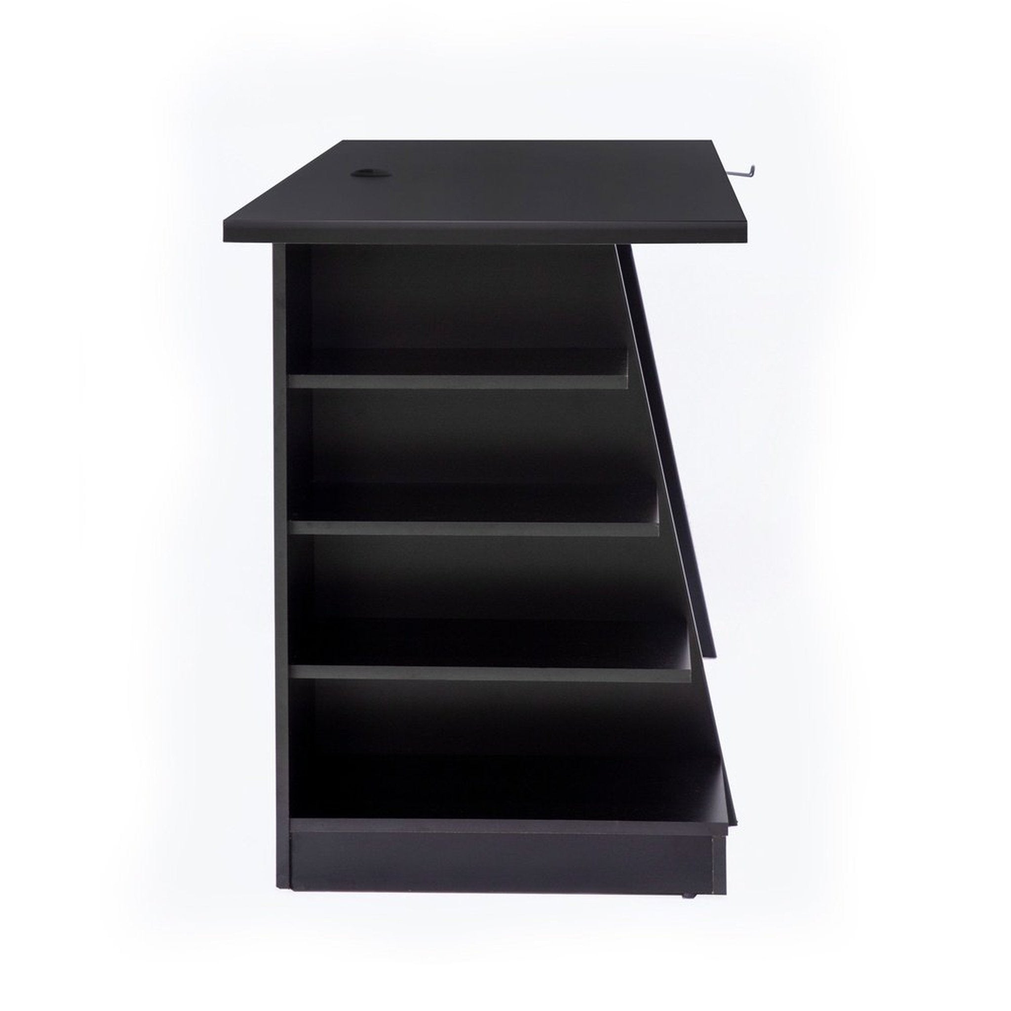 Techni Sport Jango Gaming Desk with Storage, Black Techni Sport Gaming Desk