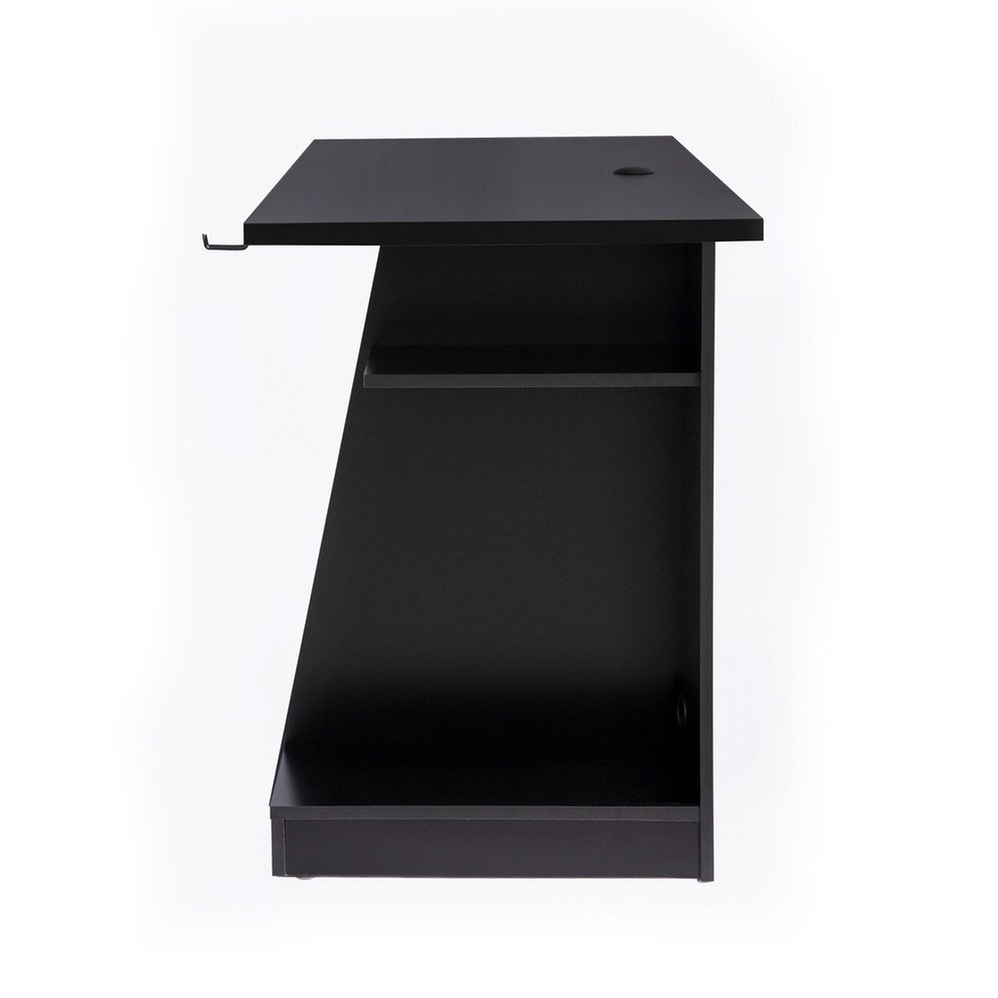 Techni Sport Jango Gaming Desk with Storage, Black Techni Sport Gaming Desk