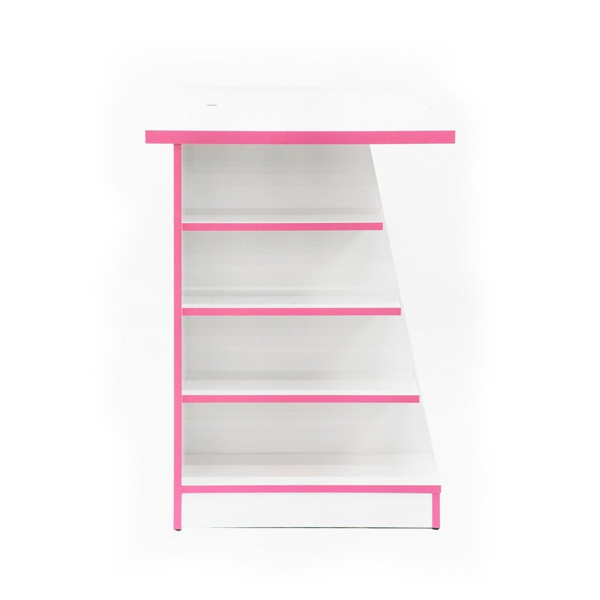 Techni Sport Jango Gaming Desk with Storage, White Techni Sport Gaming Desk