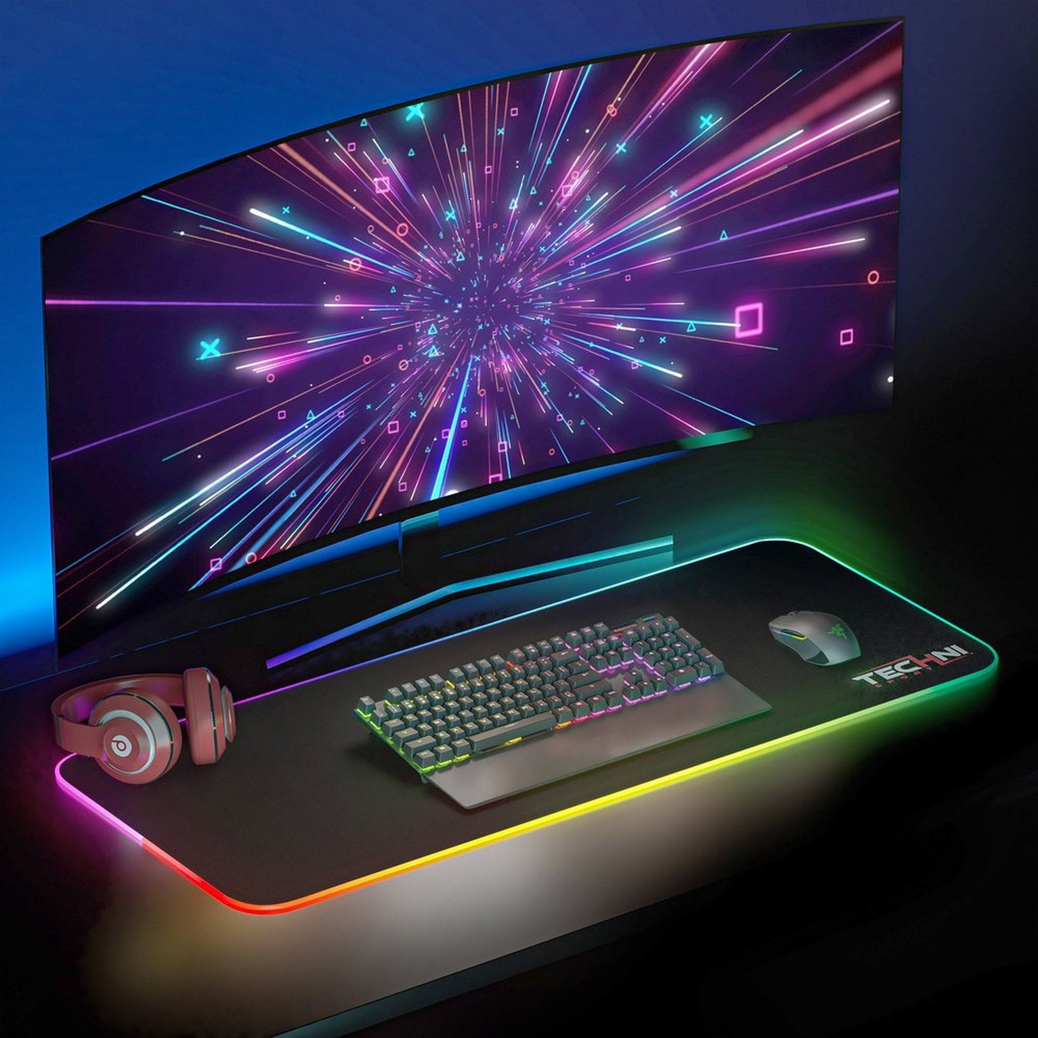 Techni Sport Soft RGB Mouse Pad Techni Sport Mouse Pads