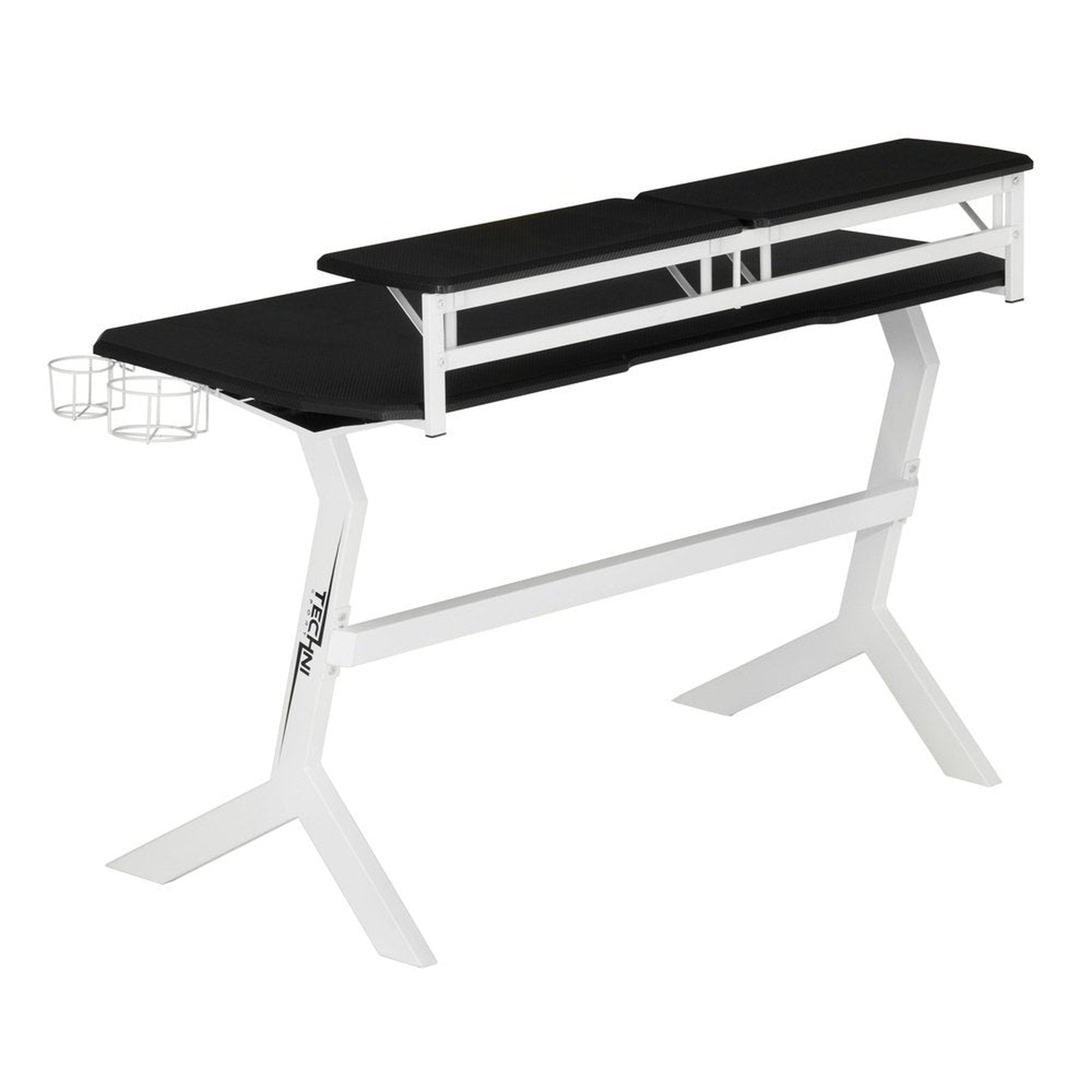 Techni Sport White Stryker Gaming Desk, White Techni Sport Gaming Desk