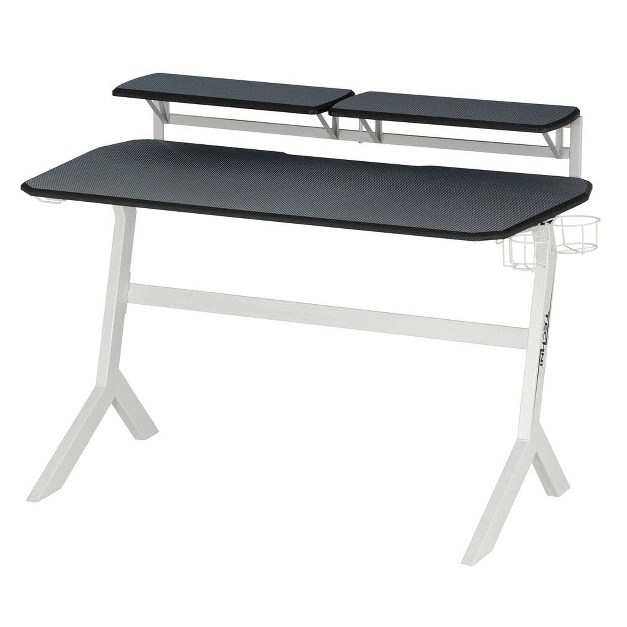 Techni Sport White Stryker Gaming Desk, White Techni Sport Gaming Desk