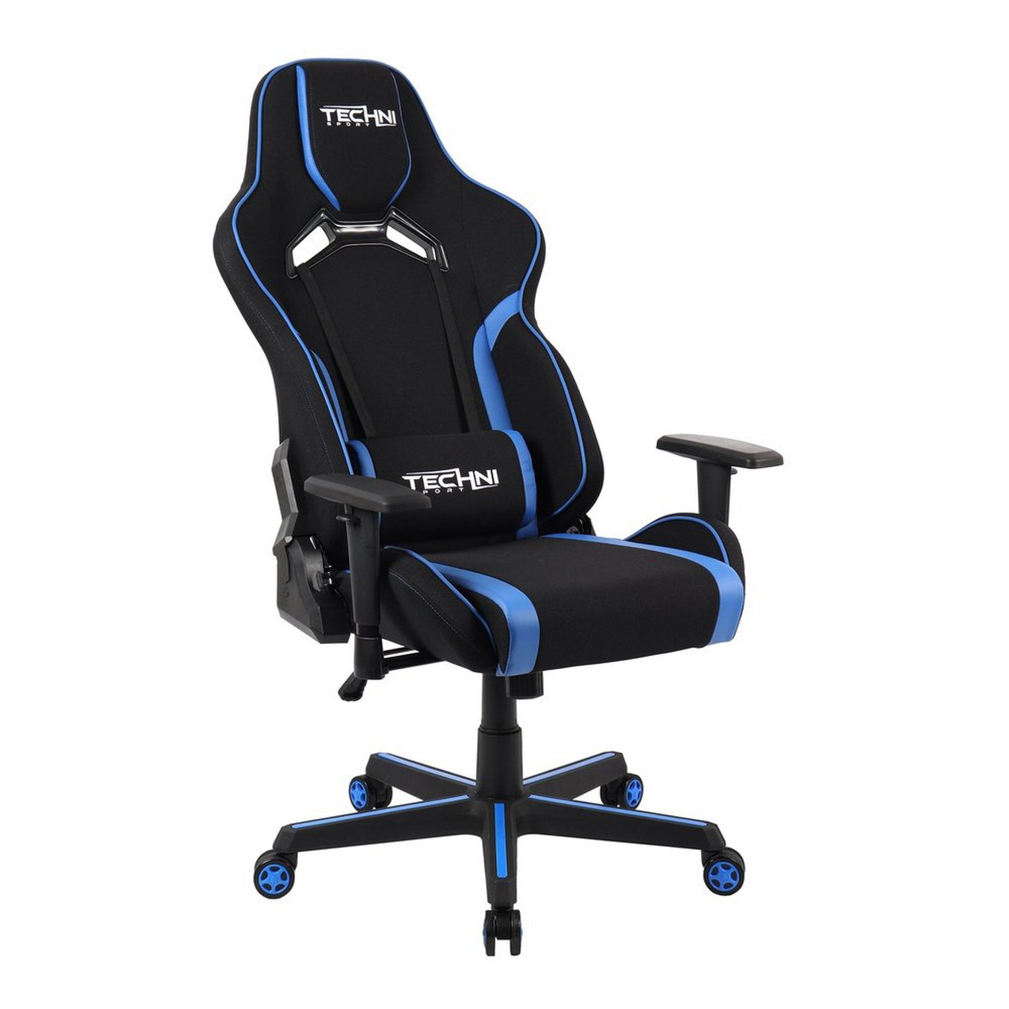 Techni Sport TSF-71 Fabric Office-PC Gaming Chair, Blue Techni Sport Gaming Chairs