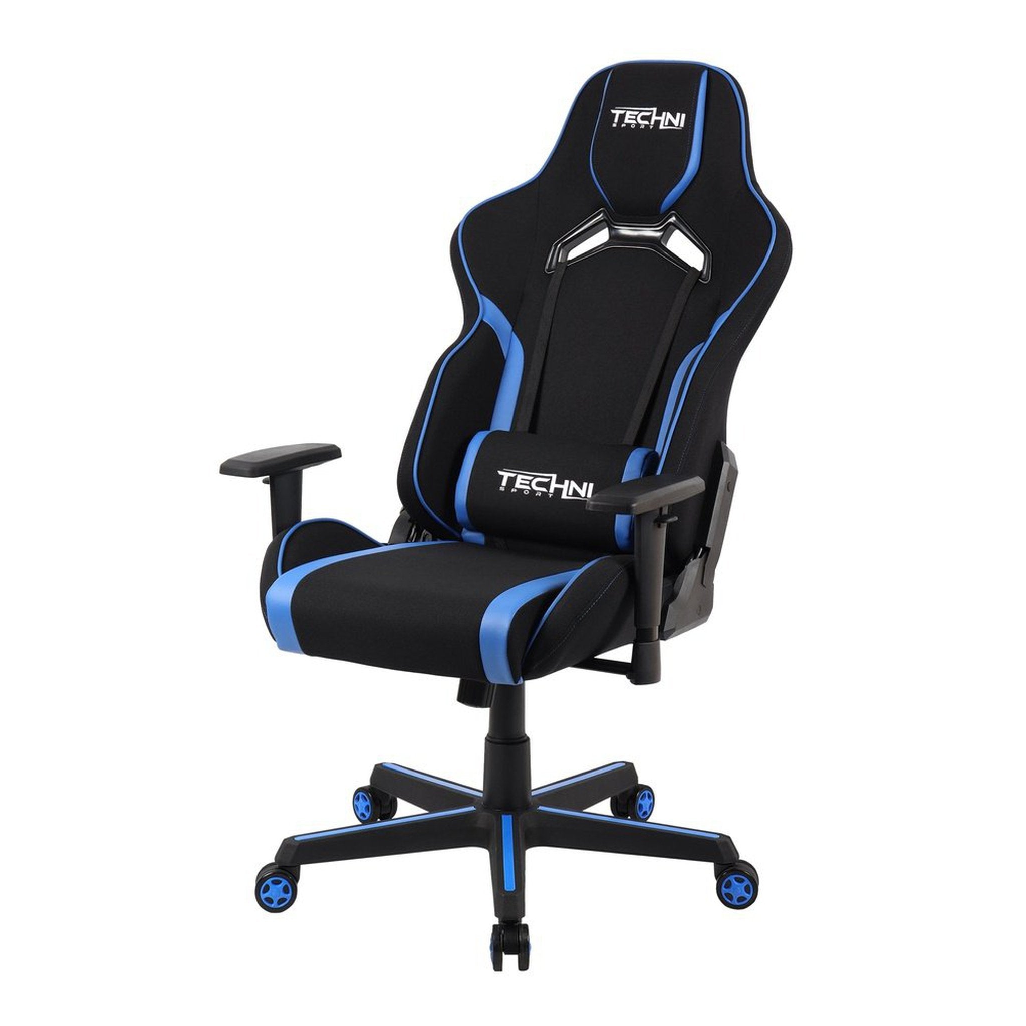 Techni Sport TSF-71 Fabric Office-PC Gaming Chair, Blue Techni Sport Gaming Chairs