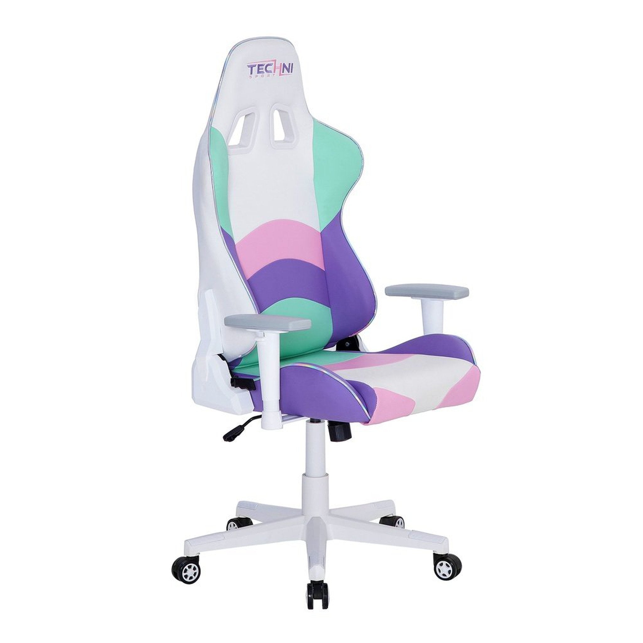 Techni Sport TS-42 Kawaii Gaming Chair Office-PC White Green Pink Purple Techni Sport Gaming Chairs