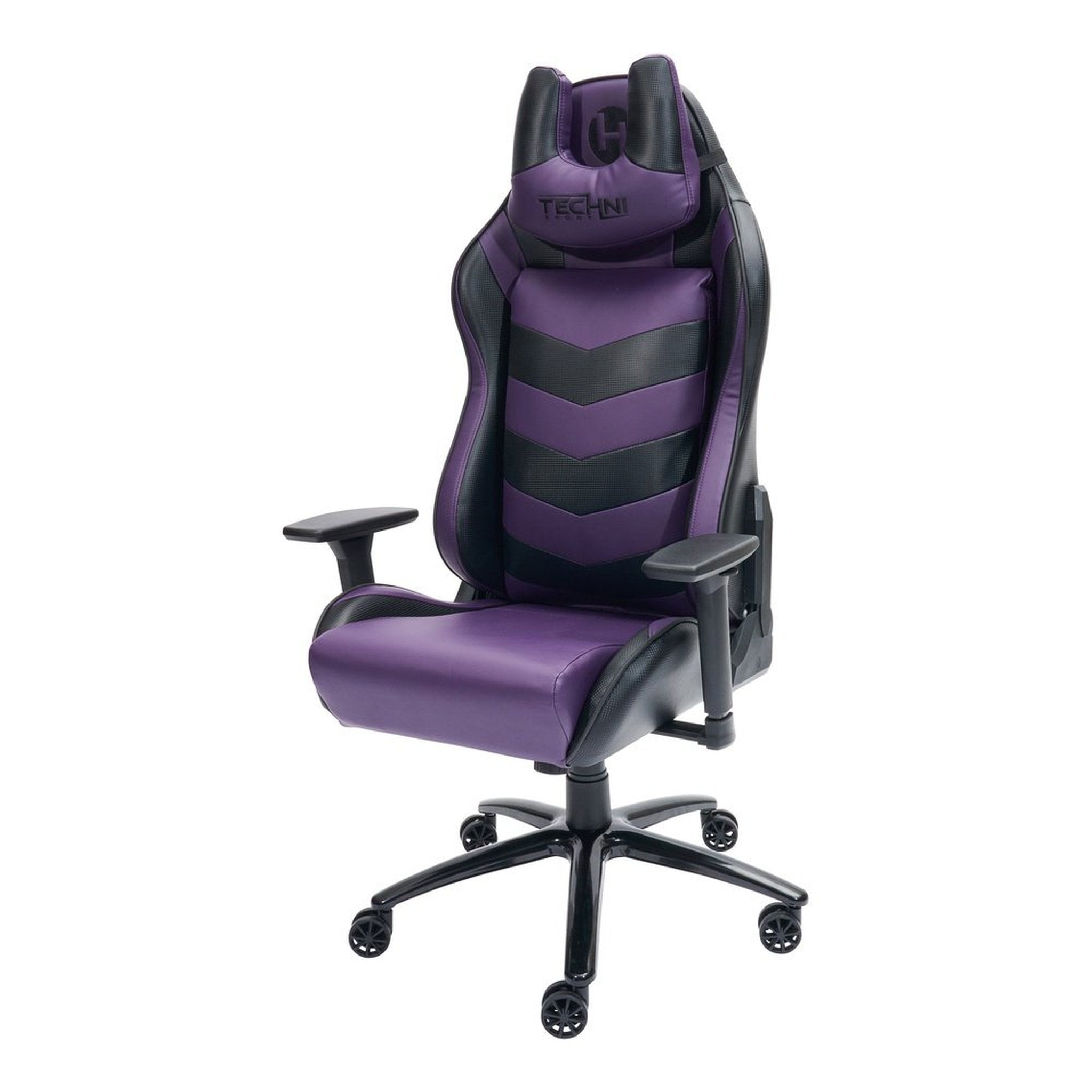 Techni Sport TS-61 Ergonomic High Back Racer Style Video Gaming Chair, Purple/Black Techni Sport Gaming Chairs
