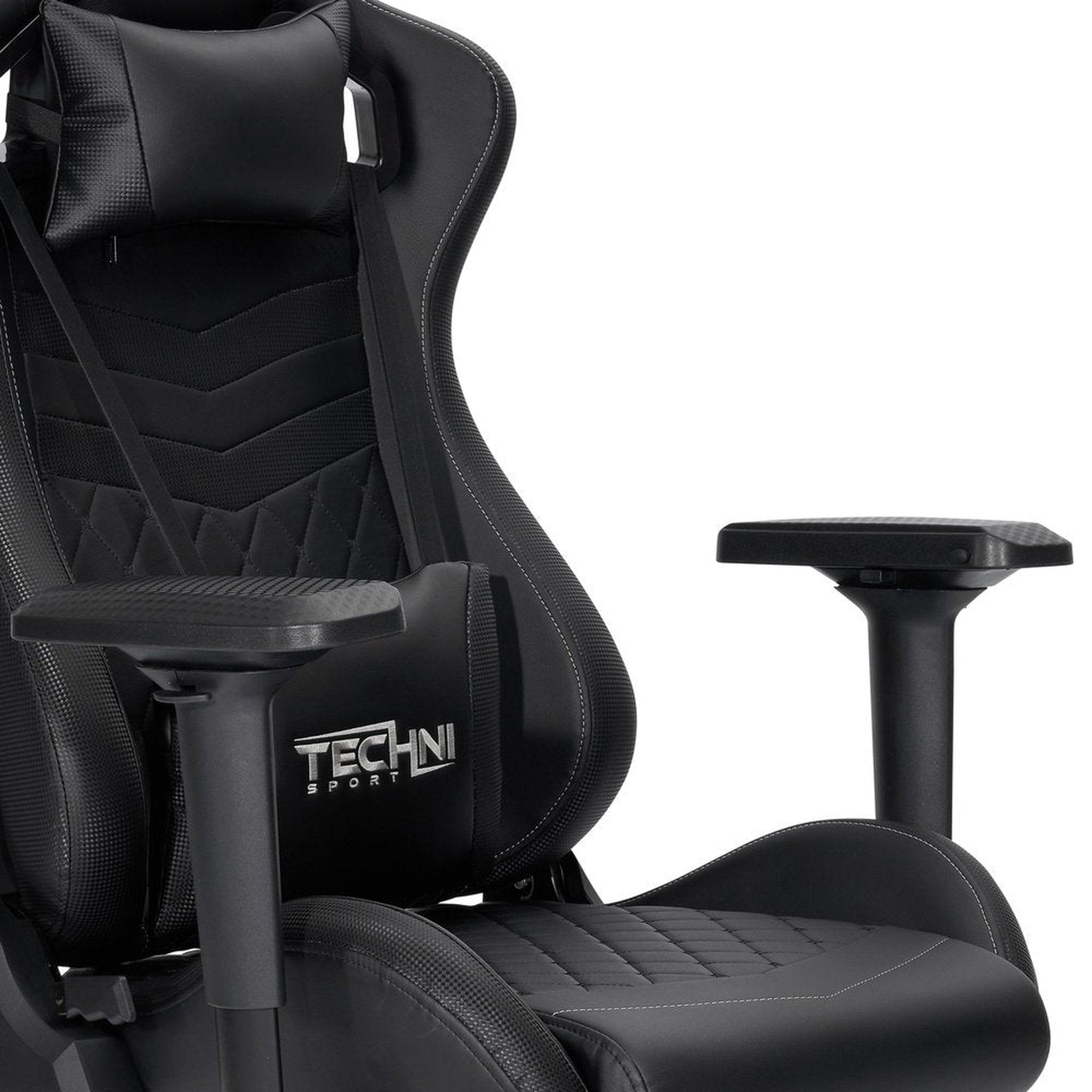 Techni Sport TS-83 Ergonomic High Back Racer Style PC Gaming Chair, Black Techni Sport Gaming Chairs