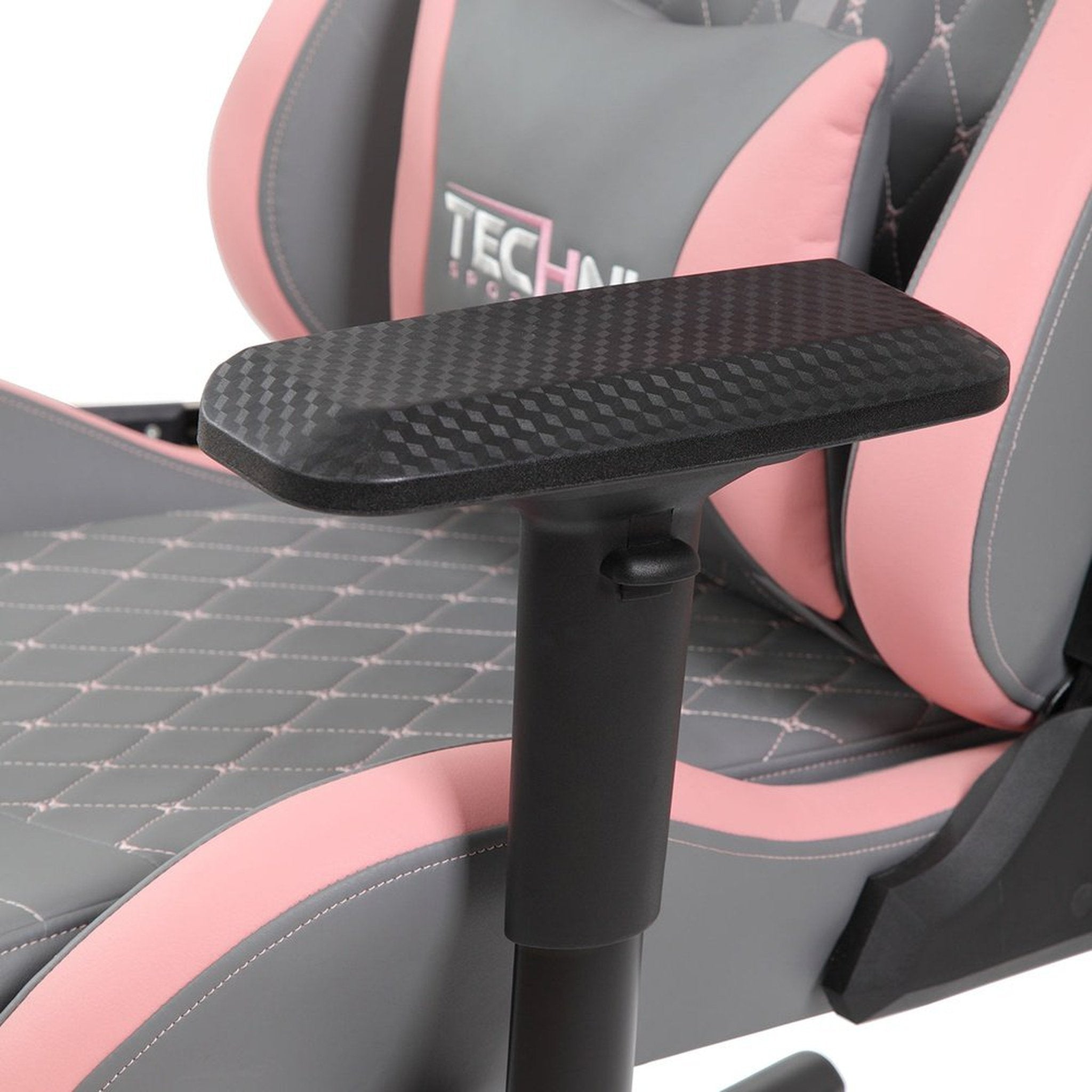 Techni Sport TS83 GameMaster Series Pink/Grey Gaming Chair High Back Racer Style Techni Sport Gaming Chairs