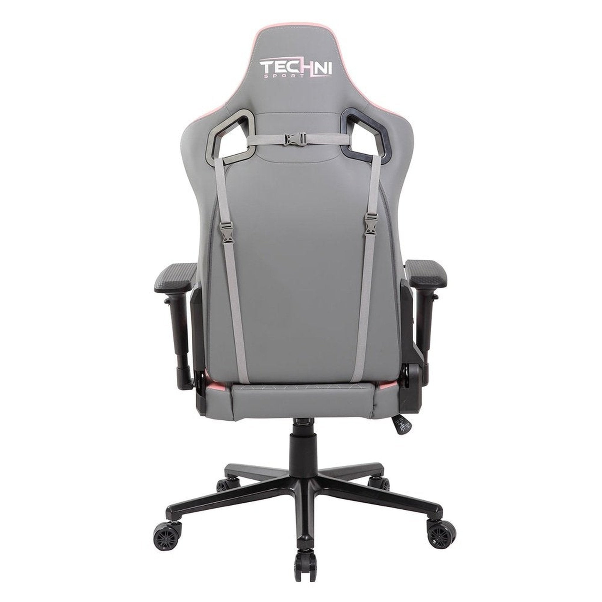 Techni Sport TS83 GameMaster Series Pink/Grey Gaming Chair High Back Racer Style Techni Sport Gaming Chairs