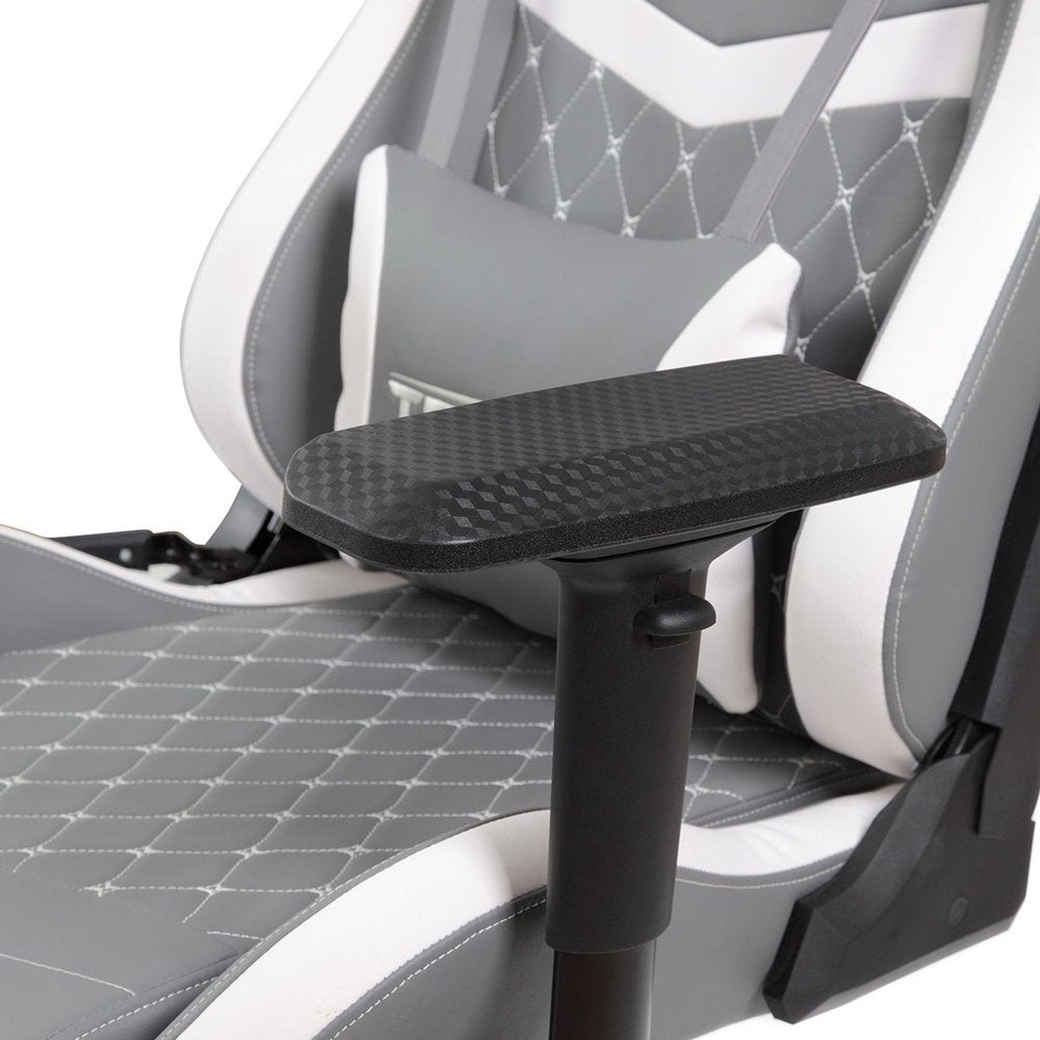 Techni Sport TS-83 Ergonomic High Back Racer Style PC Gaming Chair, Grey/White Techni Sport Gaming Chairs