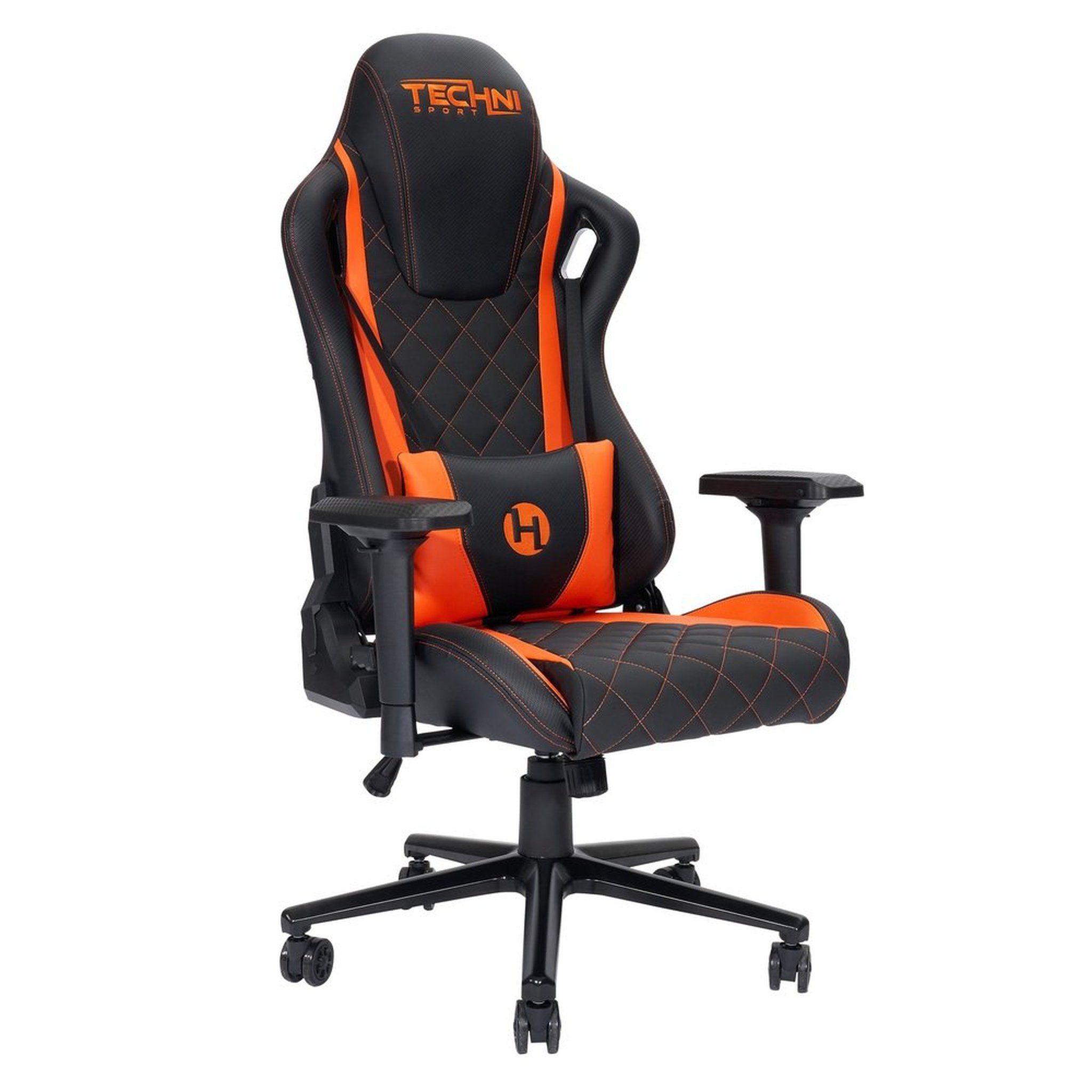 Techni Sport TS84 Orange GameMaster Series Gaming Chair Ergonomic High Back Racer Style PC Techni Sport Gaming Chairs