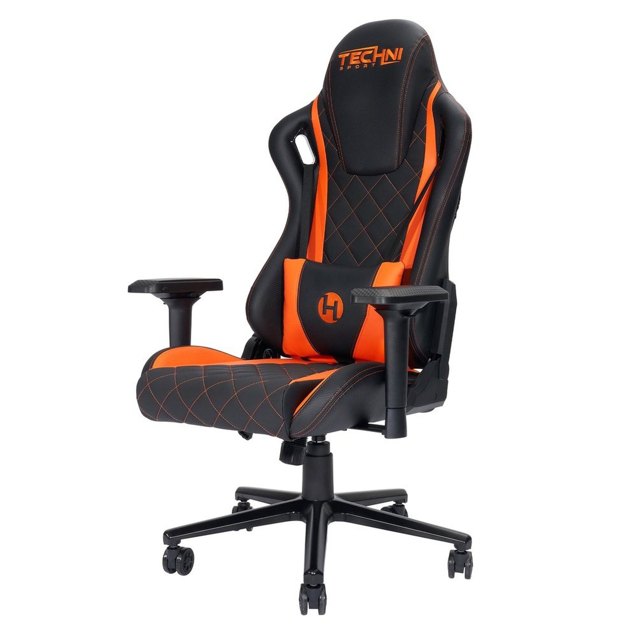 Techni Sport TS84 Orange GameMaster Series Gaming Chair Ergonomic High Back Racer Style PC Techni Sport Gaming Chairs