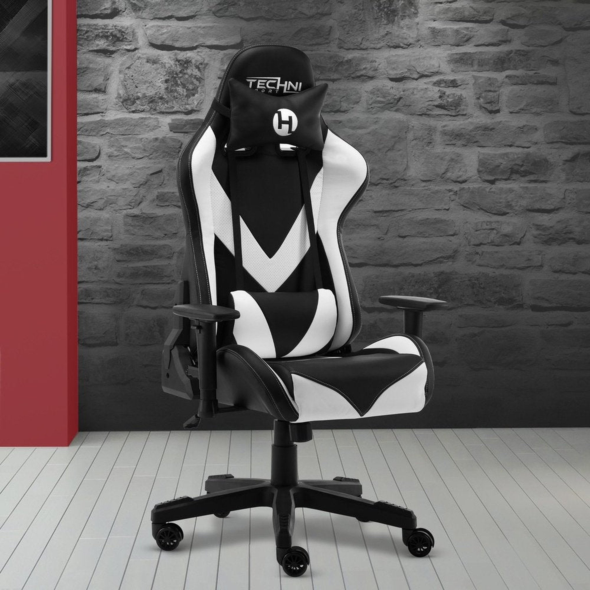 Techni Sport TS-92 Office-PC Gaming Chai, White Techni Sport Gaming Chairs
