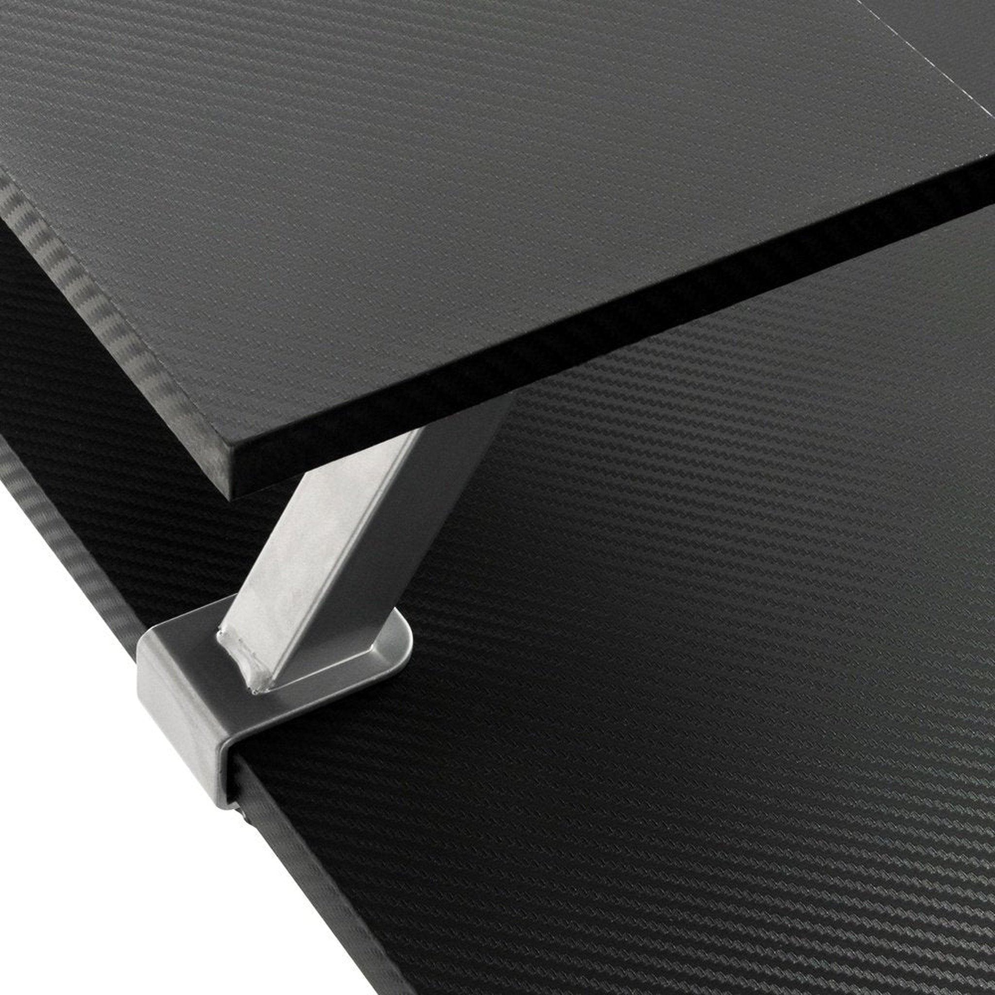 Techni Sport Warrior L-Shaped Gaming Desk, Black Techni Sport Gaming Desk