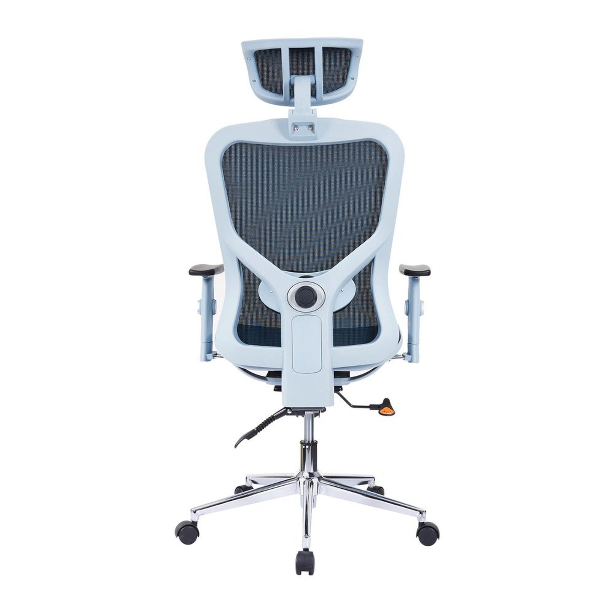 The Techni Mobili High Back Executive Mesh Office Chair with Arms, Headrest and Lumbar Support, Blue Techni Mobili Chairs