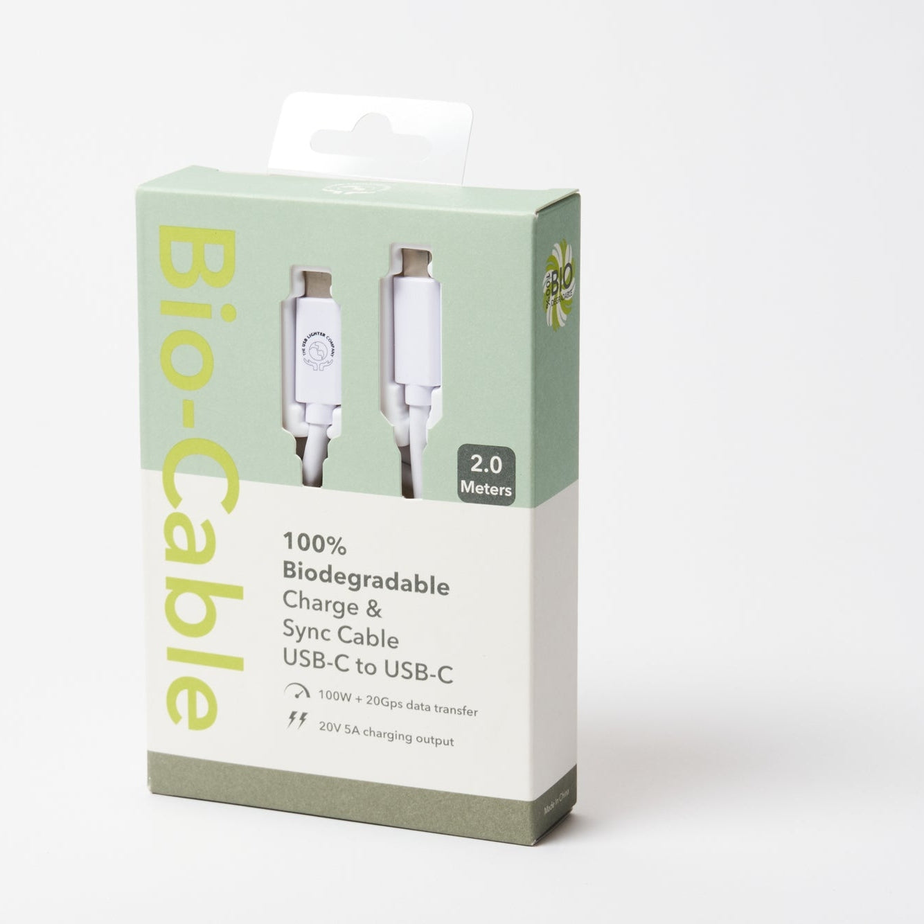 C to C - 2M - White by The USB Lighter Company Power Adapters & Chargers