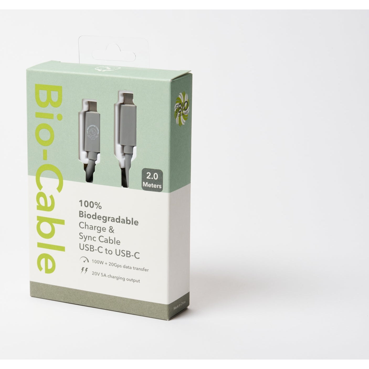 C to C - 2M - Concrete by The USB Lighter Company Power Adapters & Chargers