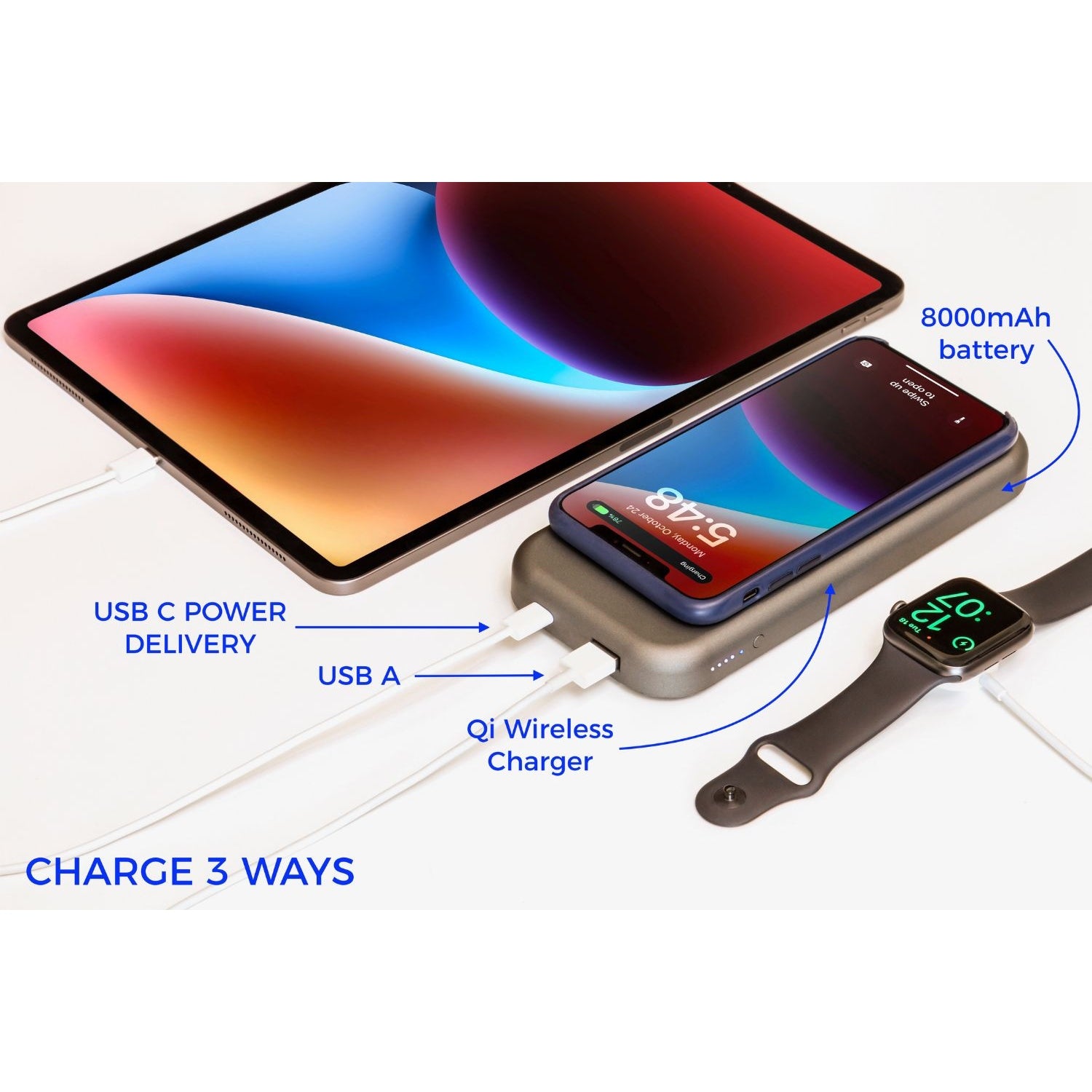 BENTOSTACK CHARGE 8000 - Space Gray by Function101 Electronics Accessories