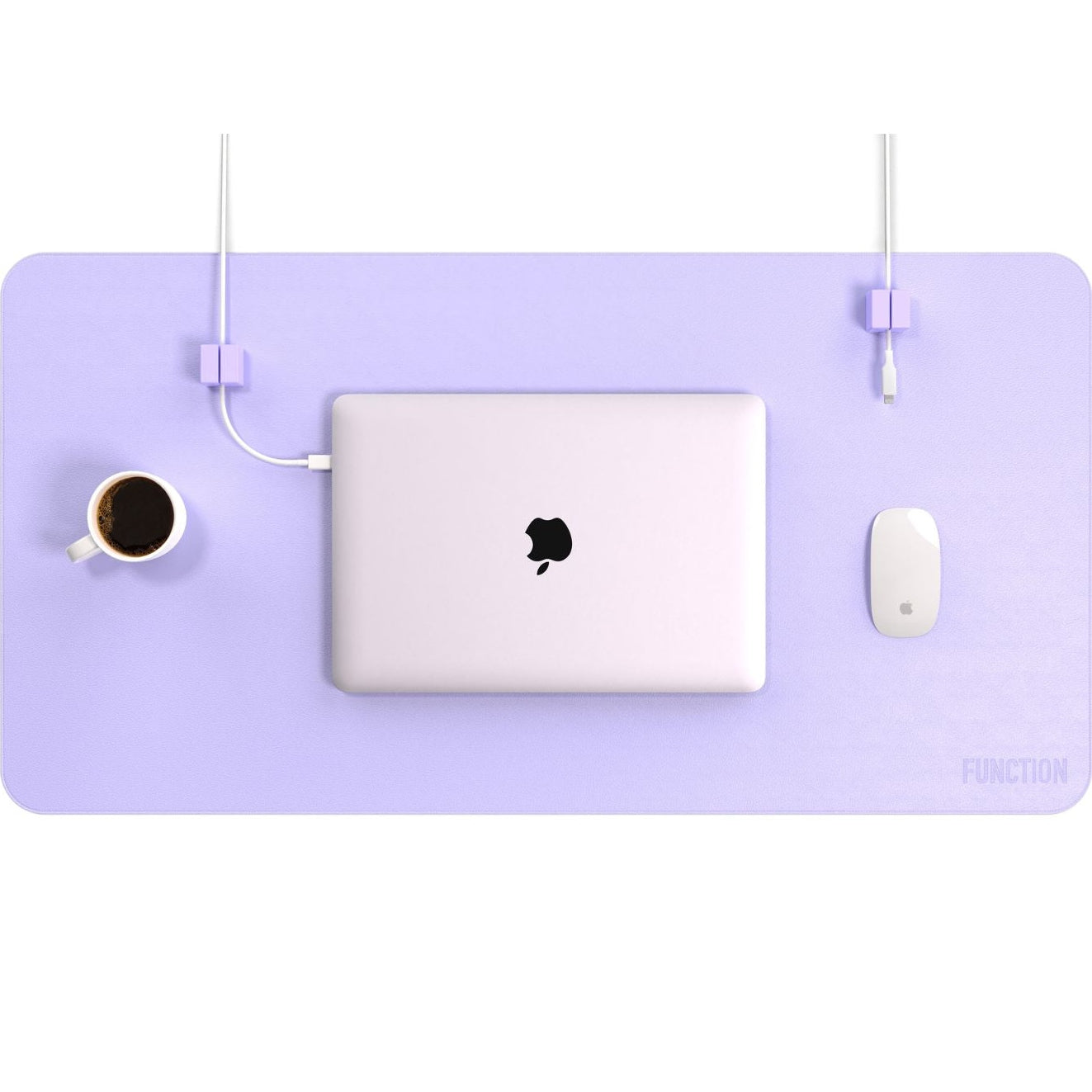 DESK MAT PRO + 2 MAGNETIC CABLE BLOCK MANAGERS by Function101 Desk Pads & Blotters