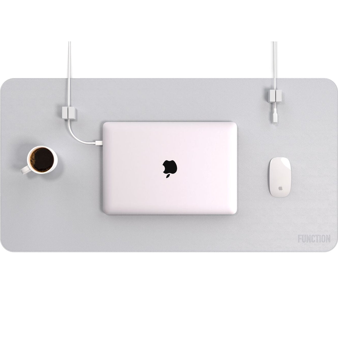 DESK MAT PRO + 2 MAGNETIC CABLE BLOCK MANAGERS by Function101 Desk Pads & Blotters