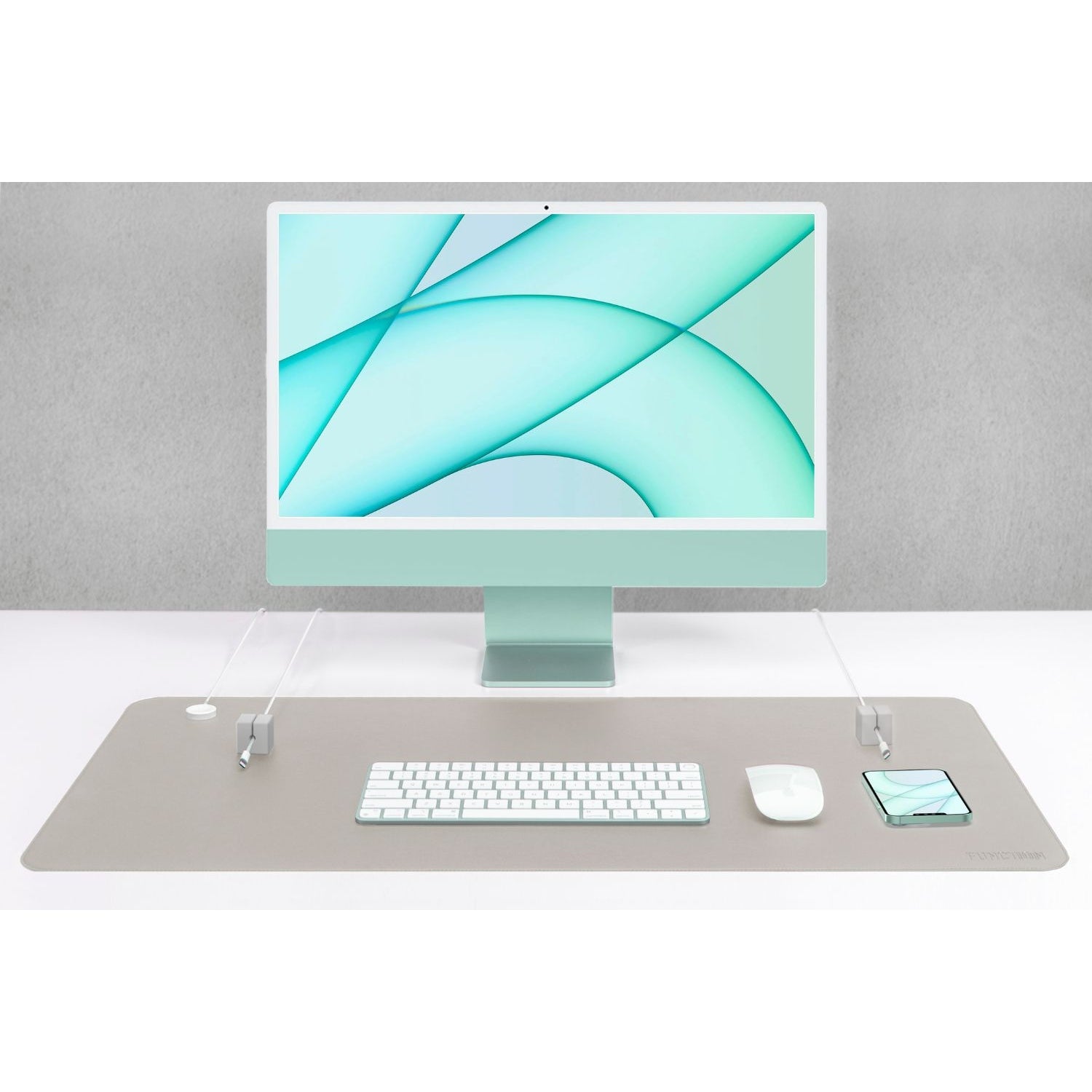 DESK MAT PRO + 2 MAGNETIC CABLE BLOCK MANAGERS by Function101 Desk Pads & Blotters