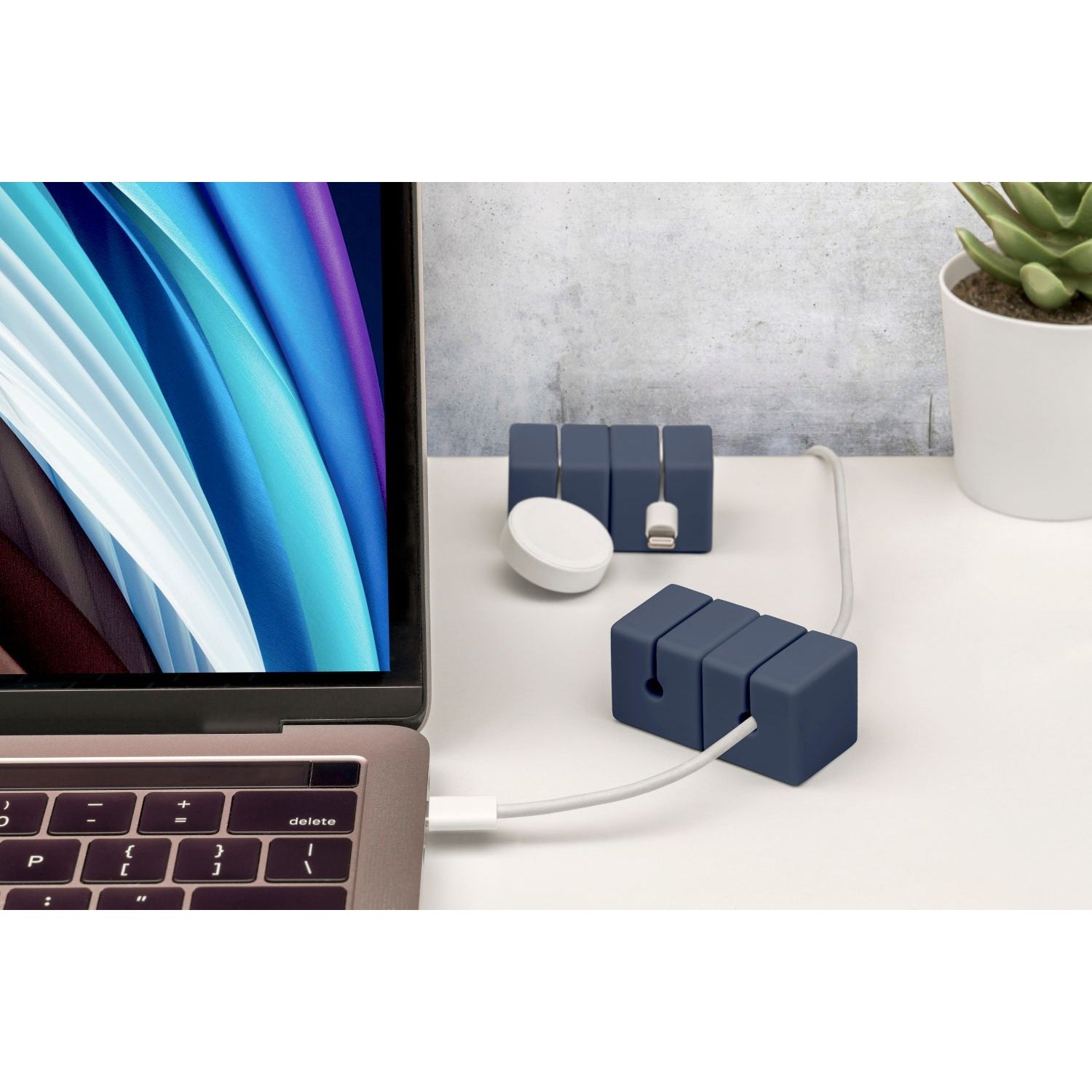 CABLE BLOCKS - NAVY 4 PACK by Function101 Cable Management