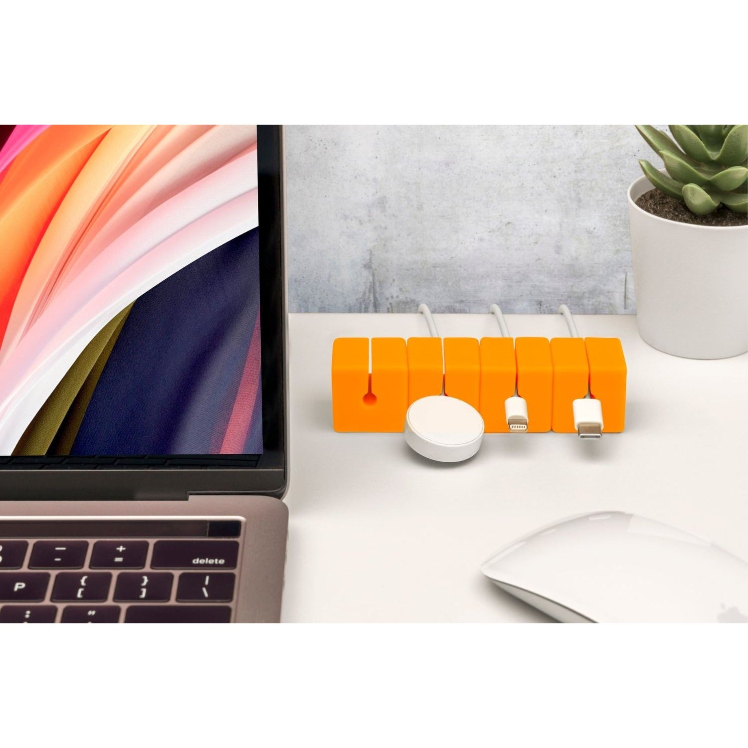 CABLE BLOCKS - ORANGE 4 PACK by Function101 Cable Management