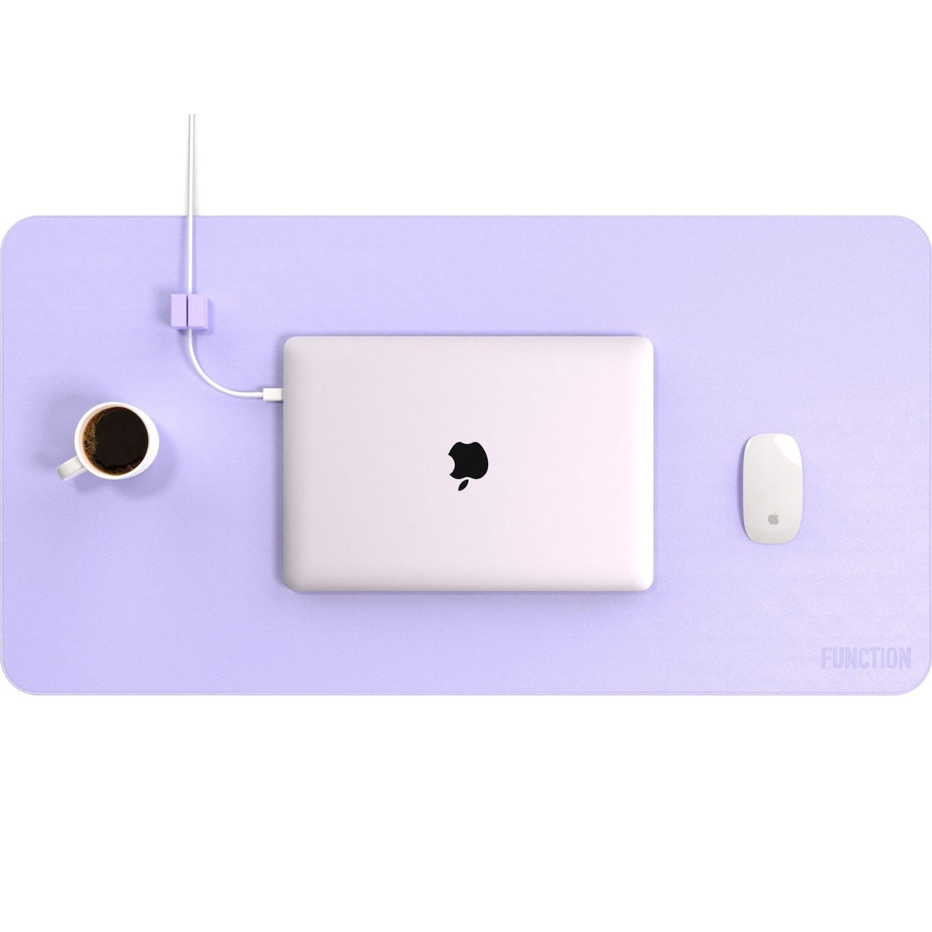 Desk Mat Pro + 1 Magnetic Cable Block XL Cable Manager by Function101 Desk Pads & Blotters