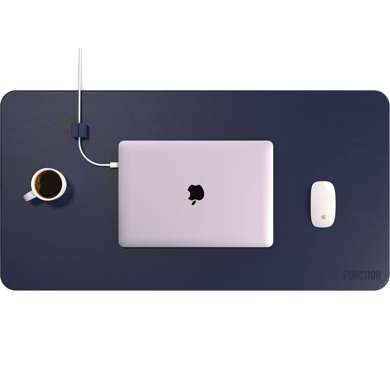 Desk Mat Pro + 1 Magnetic Cable Block XL Cable Manager by Function101 Desk Pads & Blotters