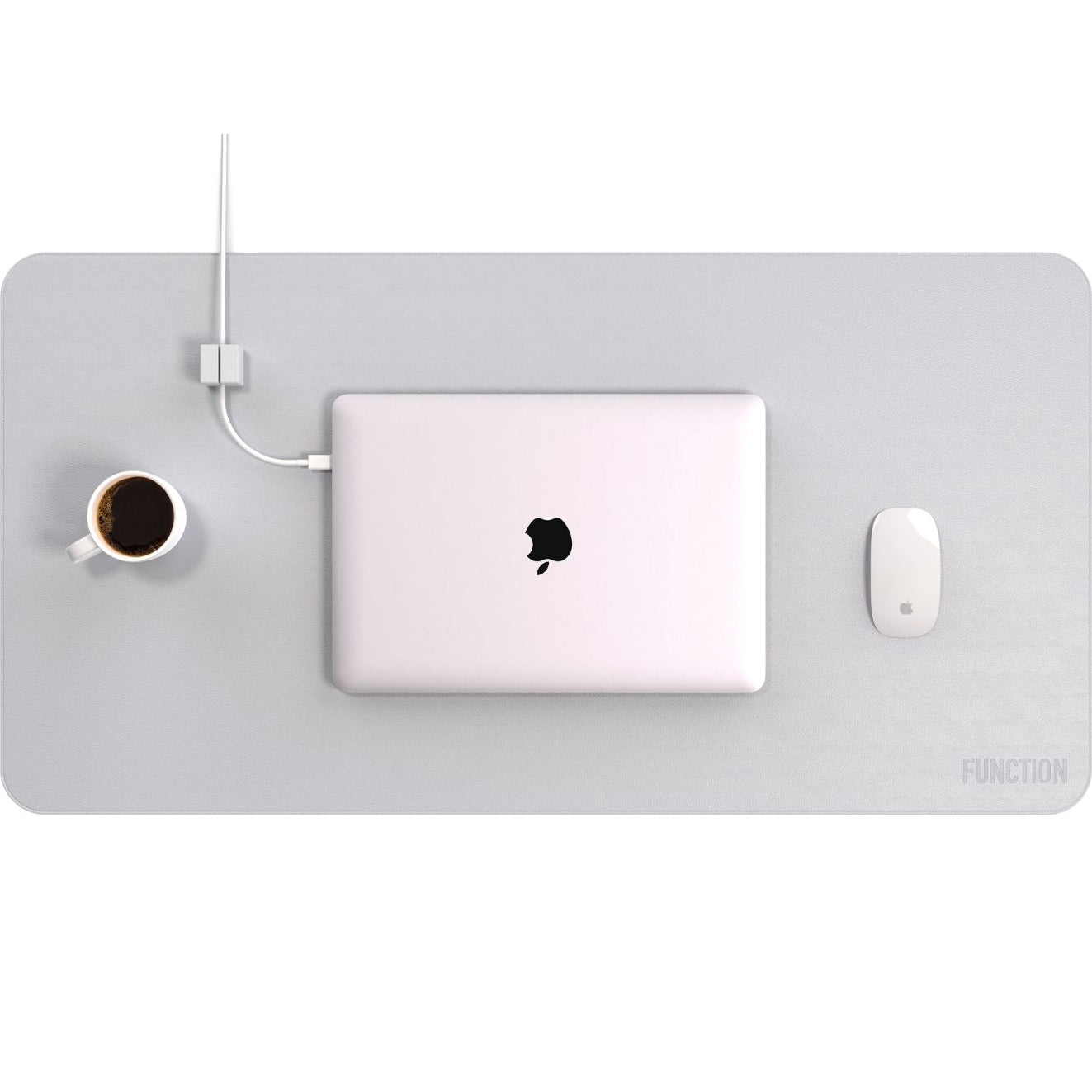 Desk Mat Pro + 1 Magnetic Cable Block XL Cable Manager by Function101 Desk Pads & Blotters