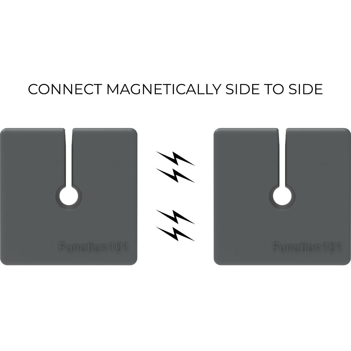 CABLE BLOCKS - GRAY 4 PACK by Function101 Cable Management