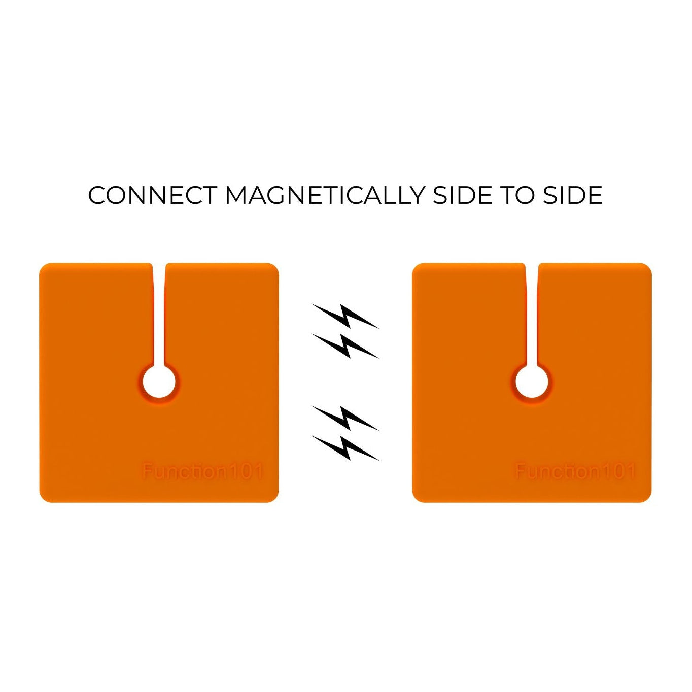 CABLE BLOCKS - ORANGE 4 PACK by Function101 Cable Management