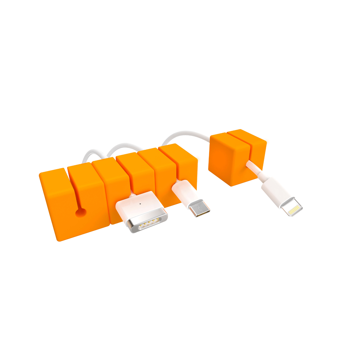 CABLE BLOCKS - ORANGE 4 PACK by Function101 Cable Management