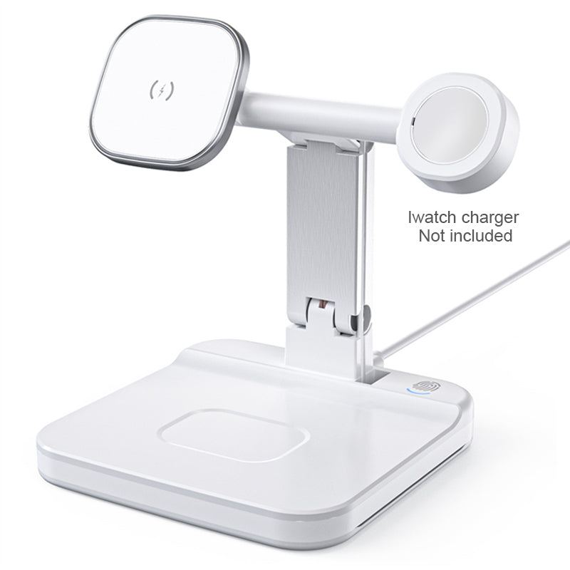 LumiCharge Magnetic Wireless Charger - Night LED Light - 4 in 1 Charging Station Dock Lighting