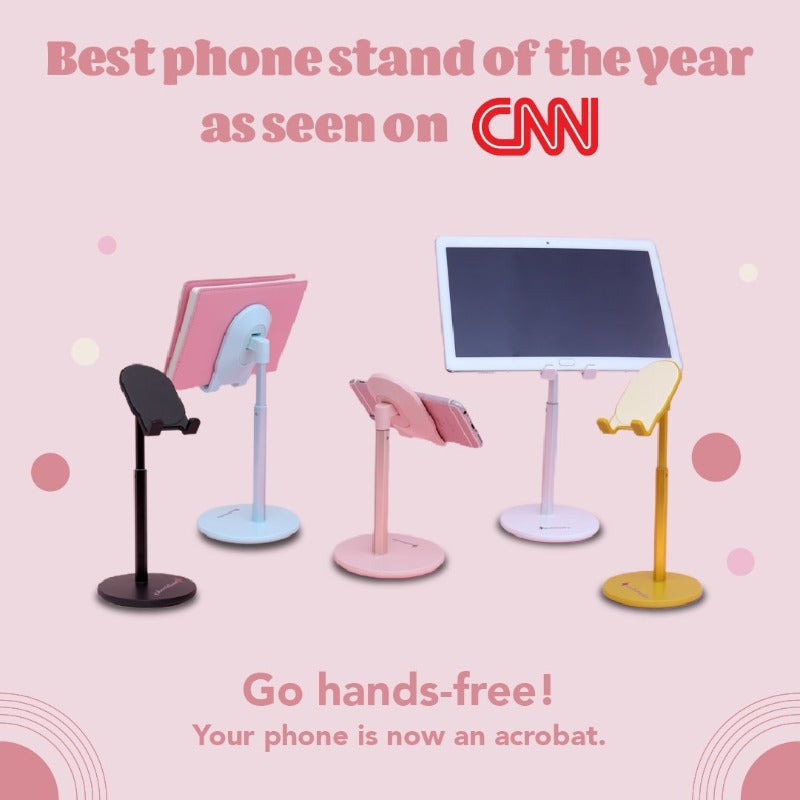 Multi-Angle Extendable Desk Cell Phone Holder & iPad Stand by Multitasky Mobile Phone Stands