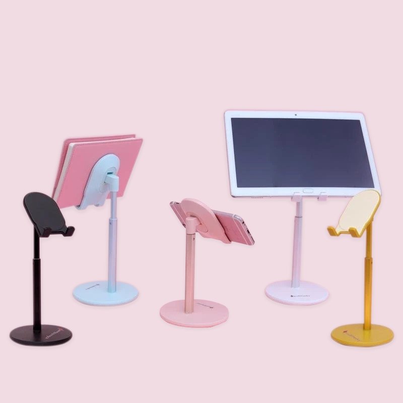 Multi-Angle Extendable Desk Cell Phone Holder & iPad Stand by Multitasky Mobile Phone Stands